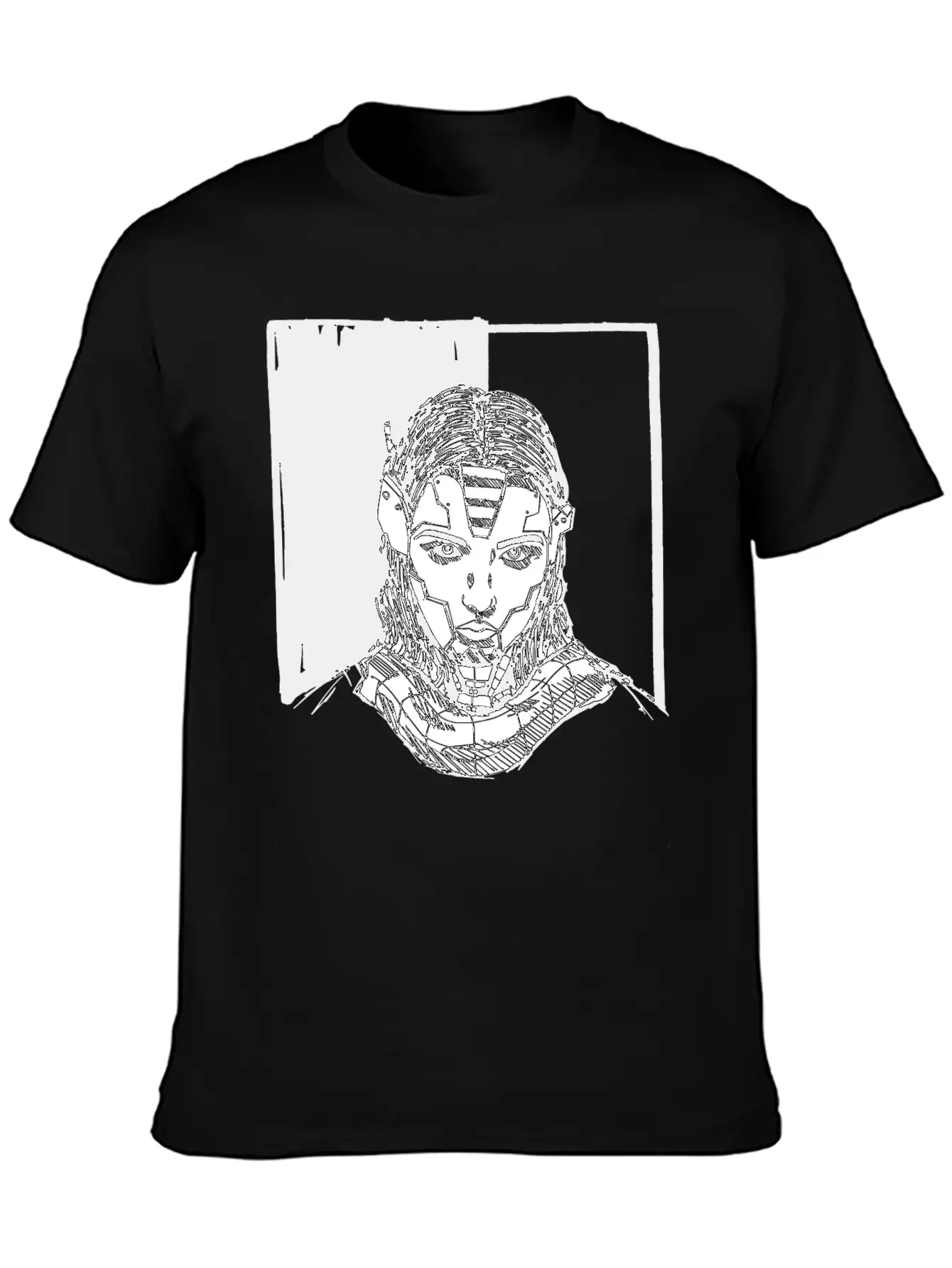 Female Robot, Cyborg, Android, Roboter AI, Stylish Everyday T-Shirt – Unisex Basic Cotton Tee