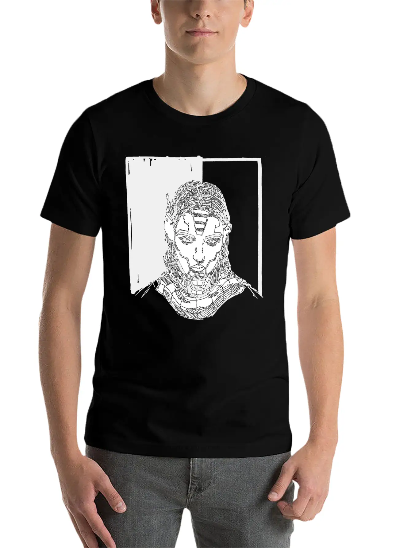 Female Robot, Cyborg, Android, Roboter AI, Stylish Everyday T-Shirt – Unisex Basic Cotton Tee