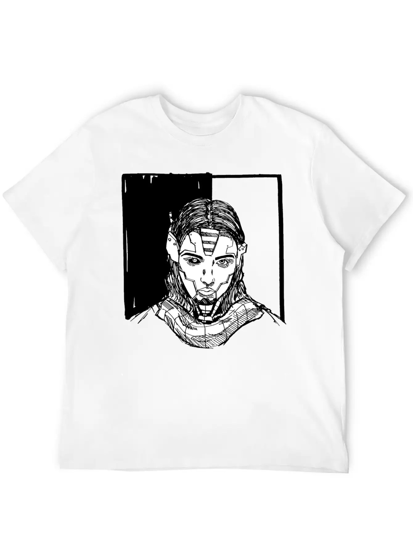 Female Robot, Cyborg, Android, Roboter AI, Stylish Everyday T-Shirt – Unisex Basic Cotton Tee