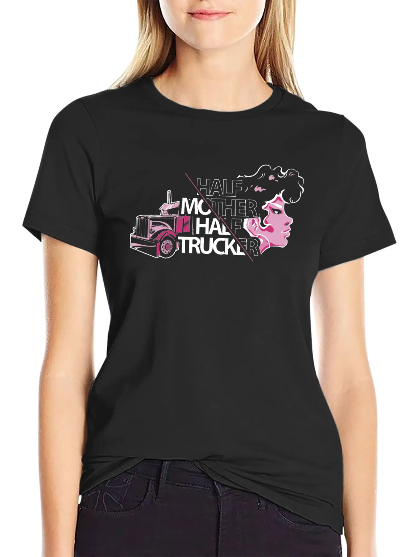 Female Truck Driver Timeless Short Sleeve Tee – Comfy And Minimalist Design