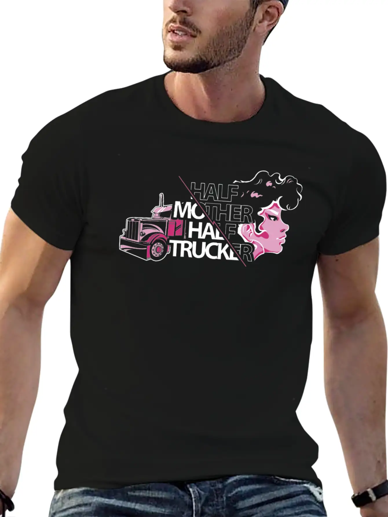 Female Truck Driver Timeless Short Sleeve Tee – Comfy And Minimalist Design