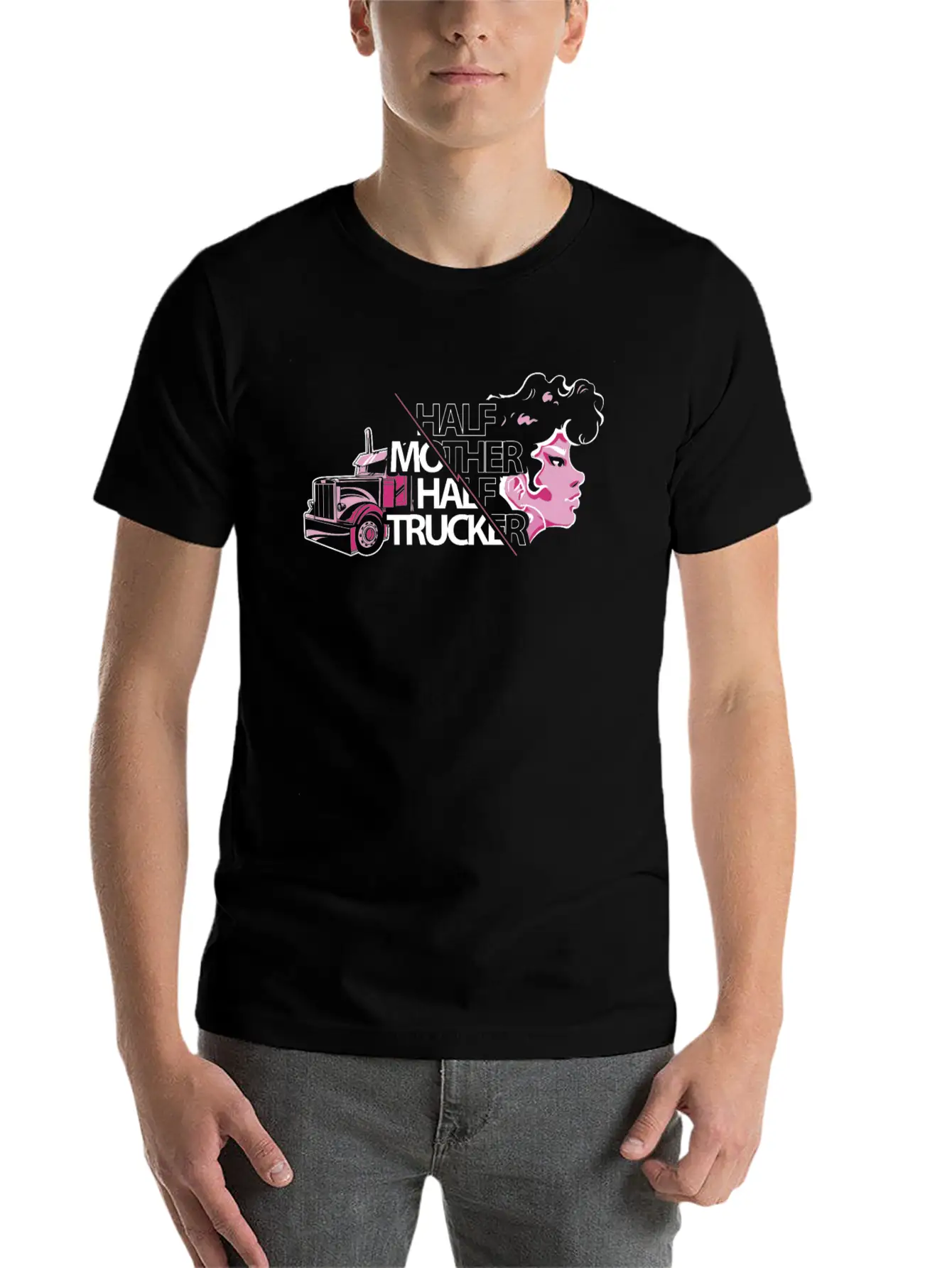 Female Truck Driver Timeless Short Sleeve Tee – Comfy And Minimalist Design