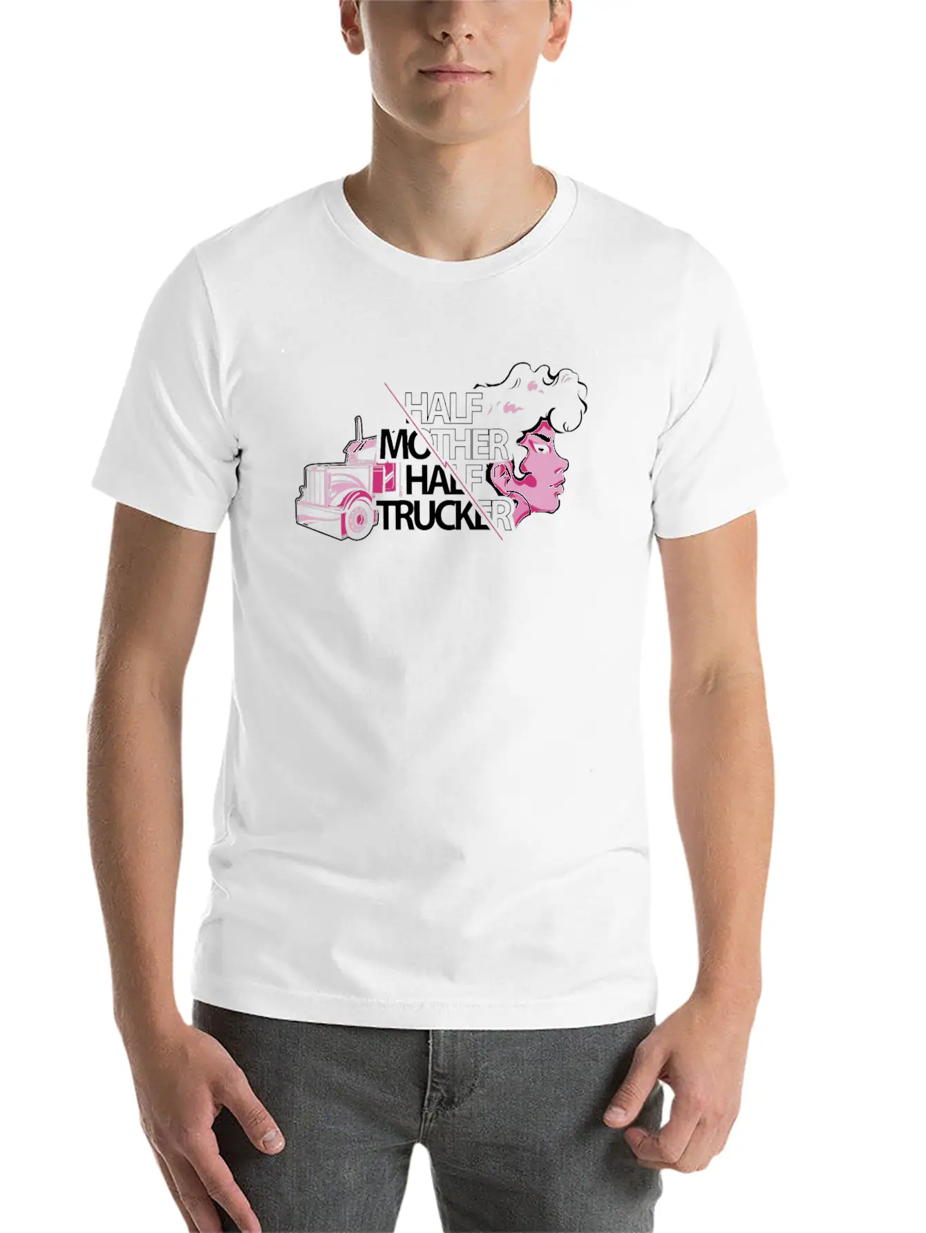 Female Truck Driver Timeless Short Sleeve Tee – Comfy And Minimalist Design