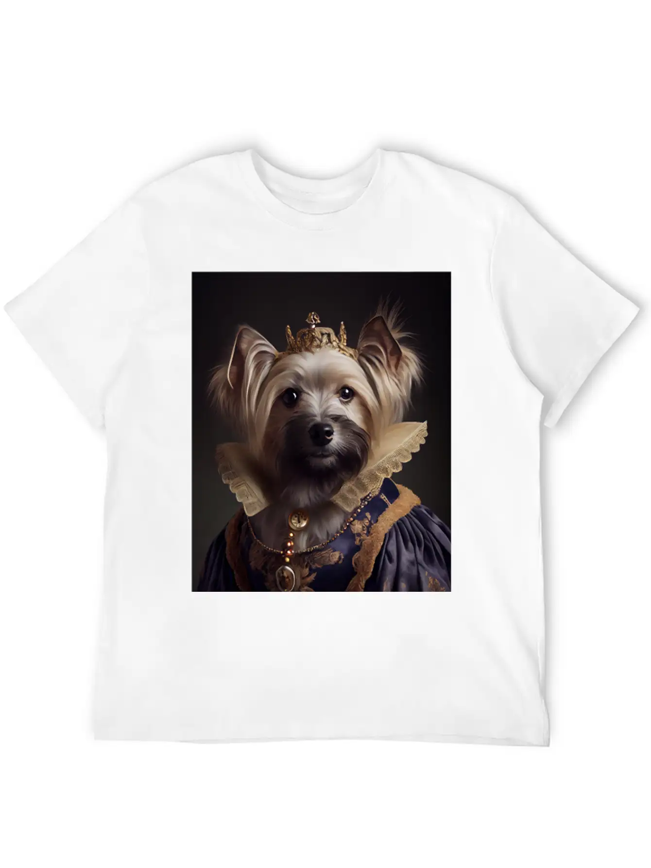 Female Yorkshire Terrier Dog Breed Portrait Royal Unisex Casual T-Shirt – Clean Design For Daily Comfort