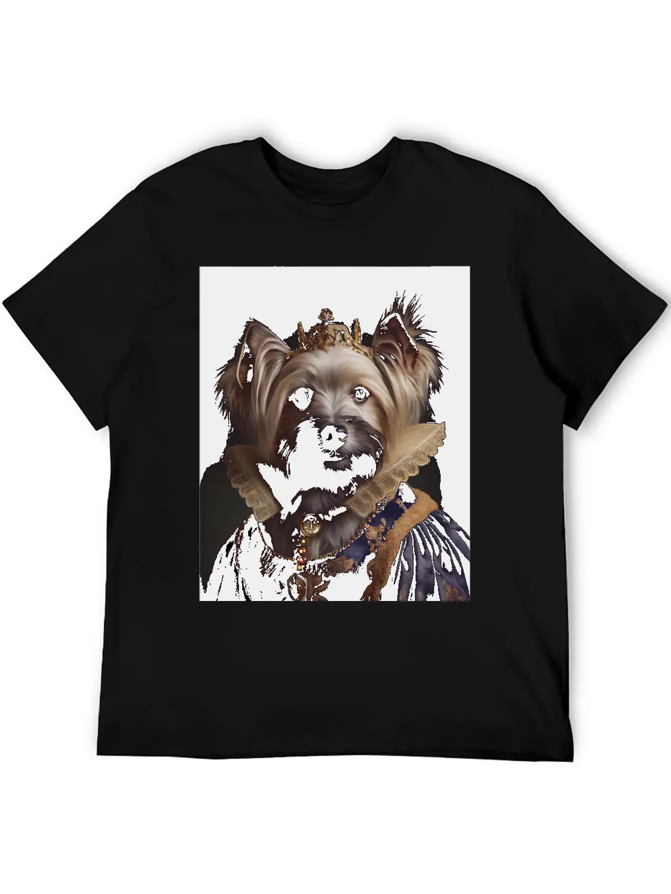 Female Yorkshire Terrier Dog Breed Portrait Royal Unisex Casual T-Shirt – Clean Design For Daily Comfort