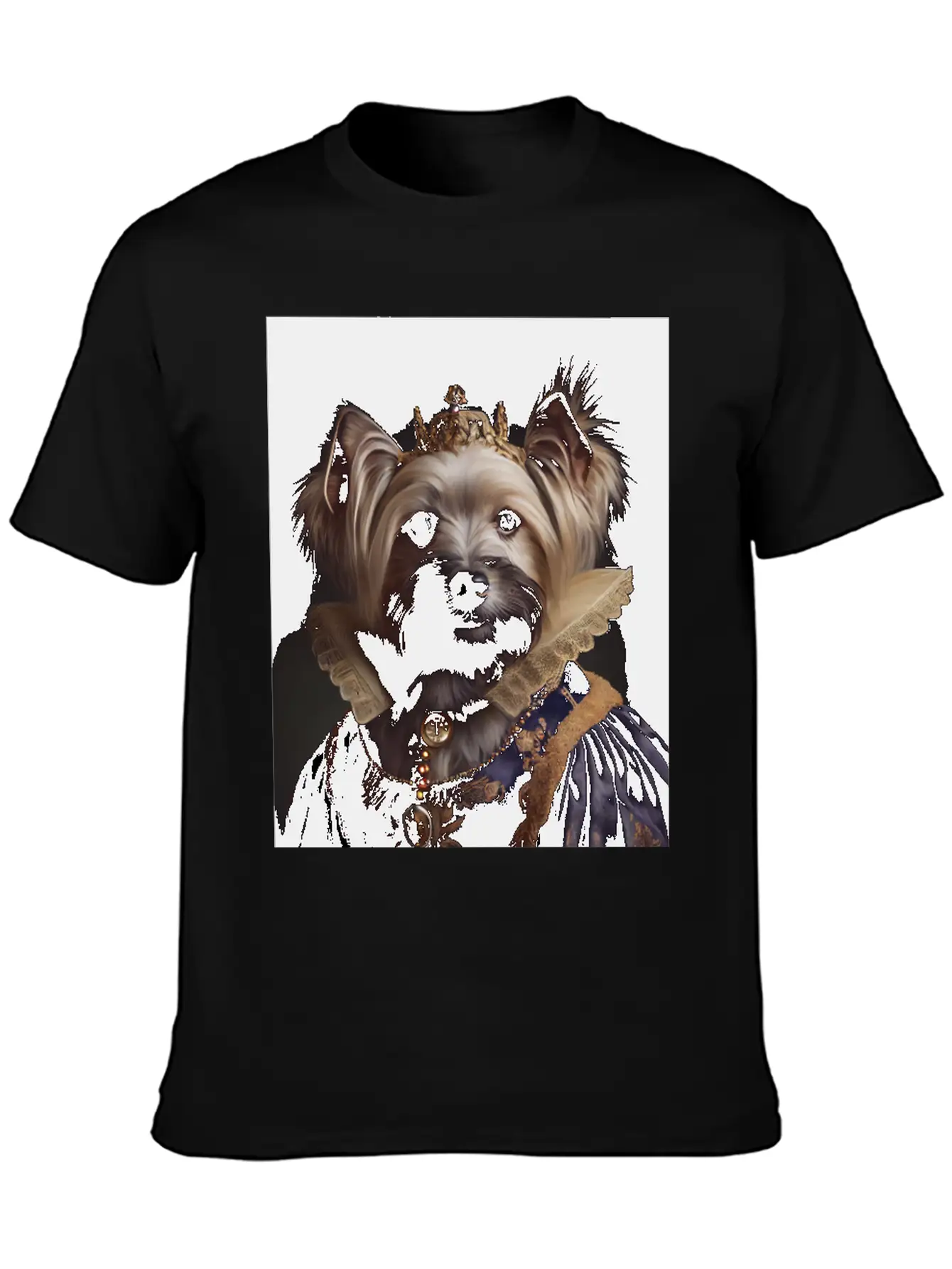 Female Yorkshire Terrier Dog Breed Portrait Royal Unisex Casual T-Shirt – Clean Design For Daily Comfort