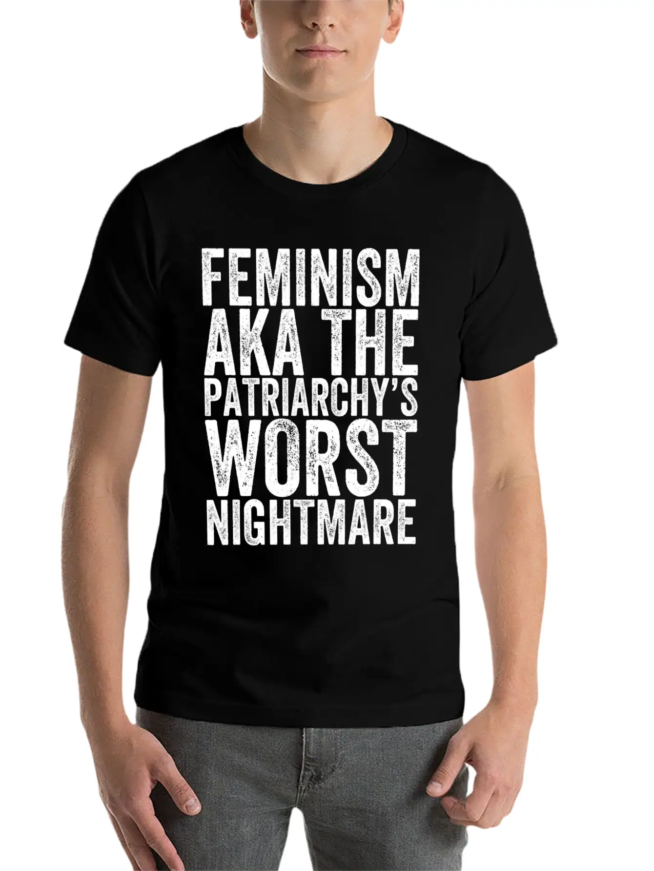 Feminism Aka The Patriarchy S Worst Nightmare Unisex Casual T-Shirt – Clean Design For Daily Comfort
