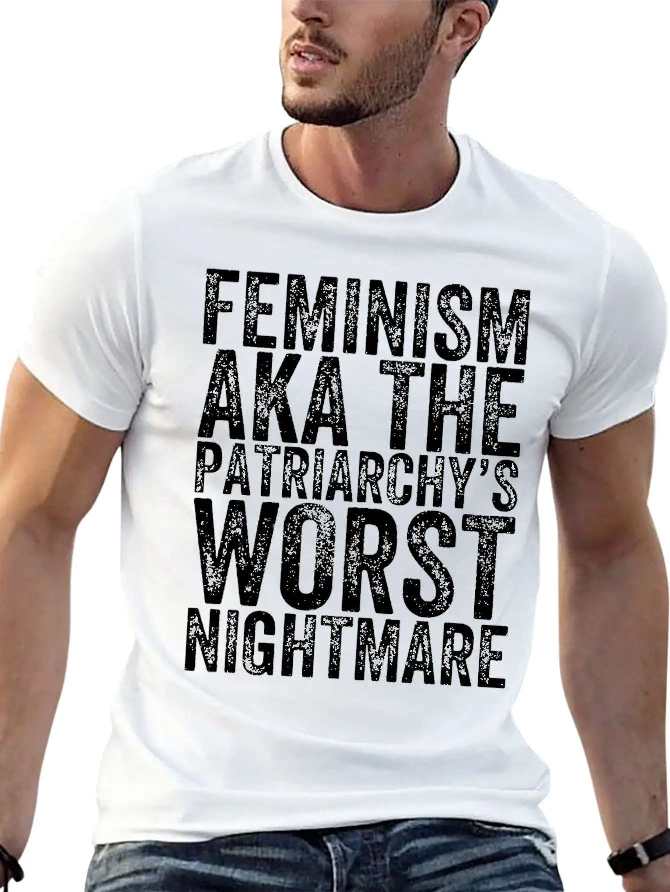 Feminism Aka The Patriarchy S Worst Nightmare Unisex Casual T-Shirt – Clean Design For Daily Comfort