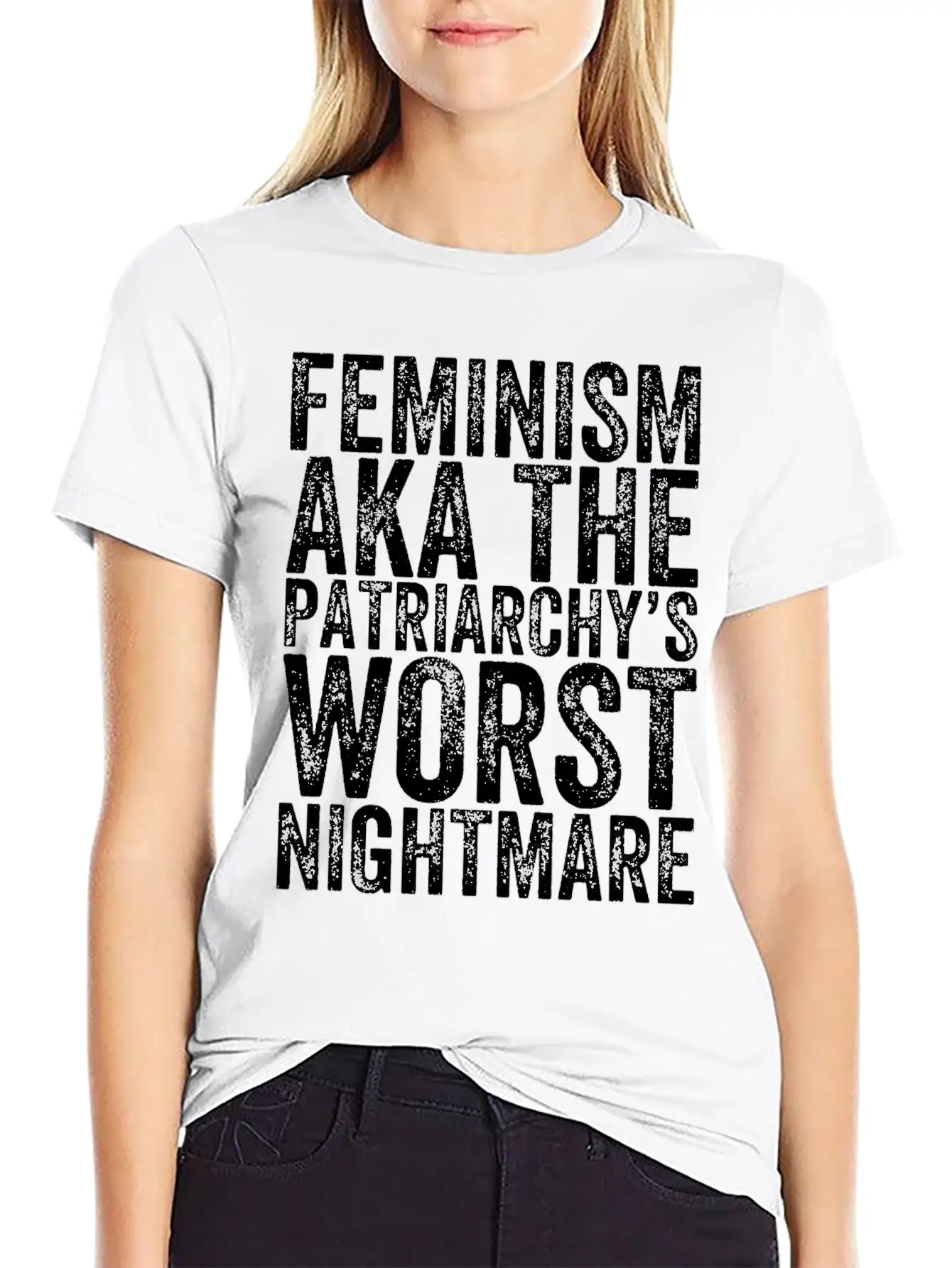 Feminism Aka The Patriarchy S Worst Nightmare Unisex Casual T-Shirt – Clean Design For Daily Comfort