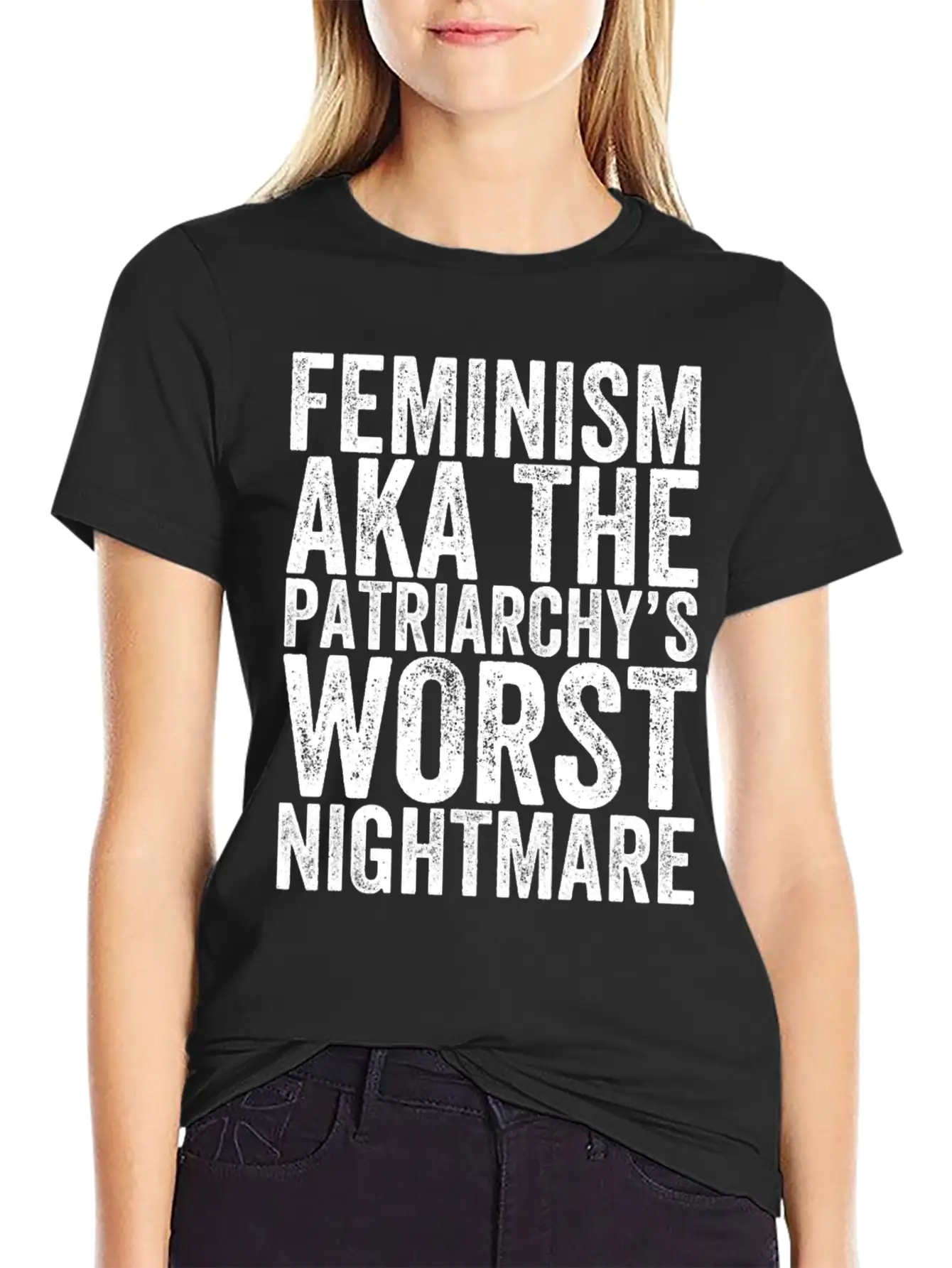 Feminism Aka The Patriarchy S Worst Nightmare Unisex Casual T-Shirt – Clean Design For Daily Comfort