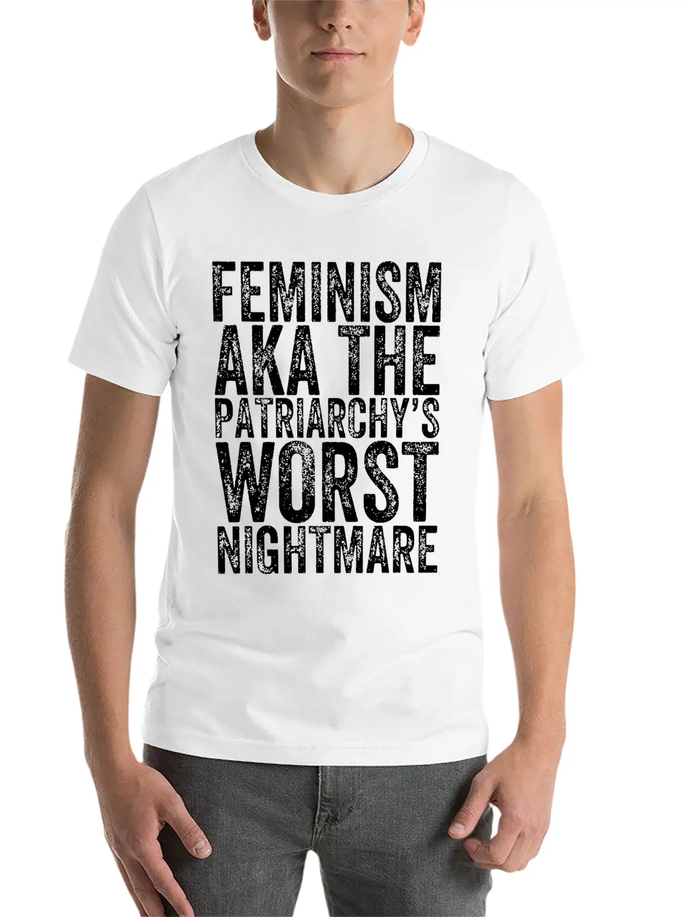 Feminism Aka The Patriarchy S Worst Nightmare Unisex Casual T-Shirt – Clean Design For Daily Comfort