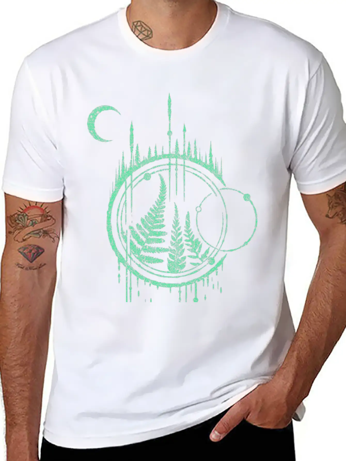 Ferns Arrows Timeless Short Sleeve Tee – Comfy And Minimalist Design