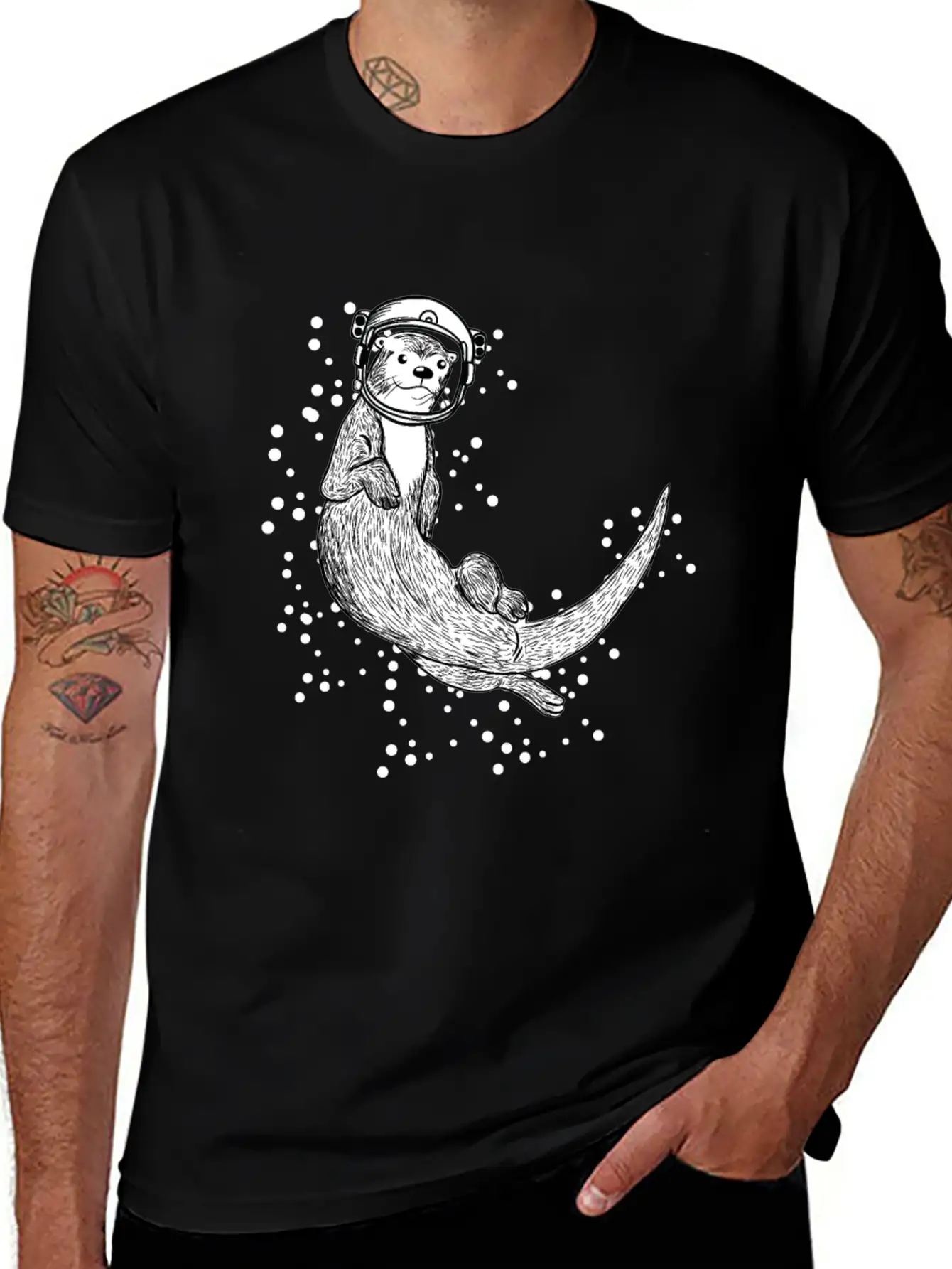 Ferret Rodent Animal Space Ironic Basic Graphic T-Shirt – Daily Comfort In Soft Cotton