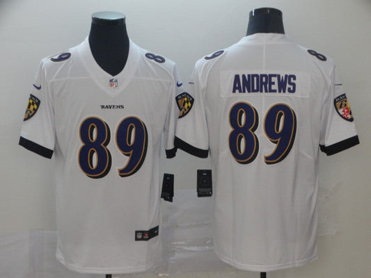 Men's Baltimore Ravens Mark Andrews #89 White Game Jerseys