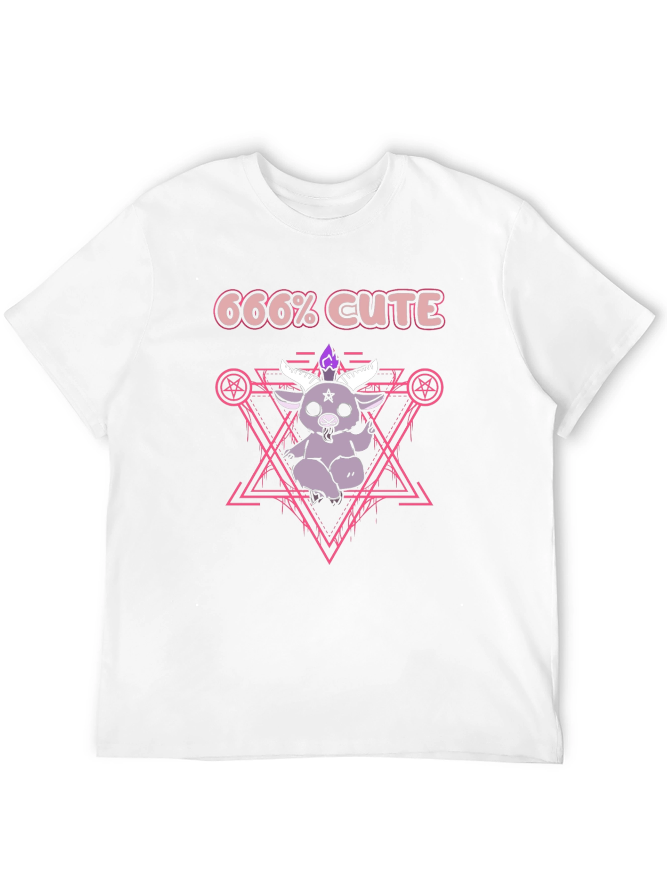 666% Cute Kawaii Satanic Goat T-Shirt