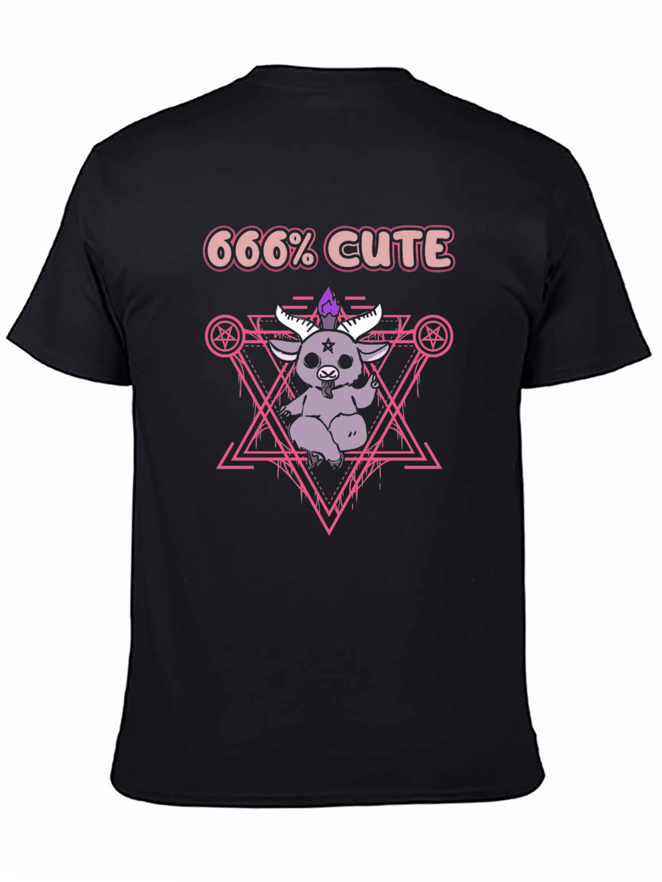 666% Cute Kawaii Satanic Goat T-Shirt