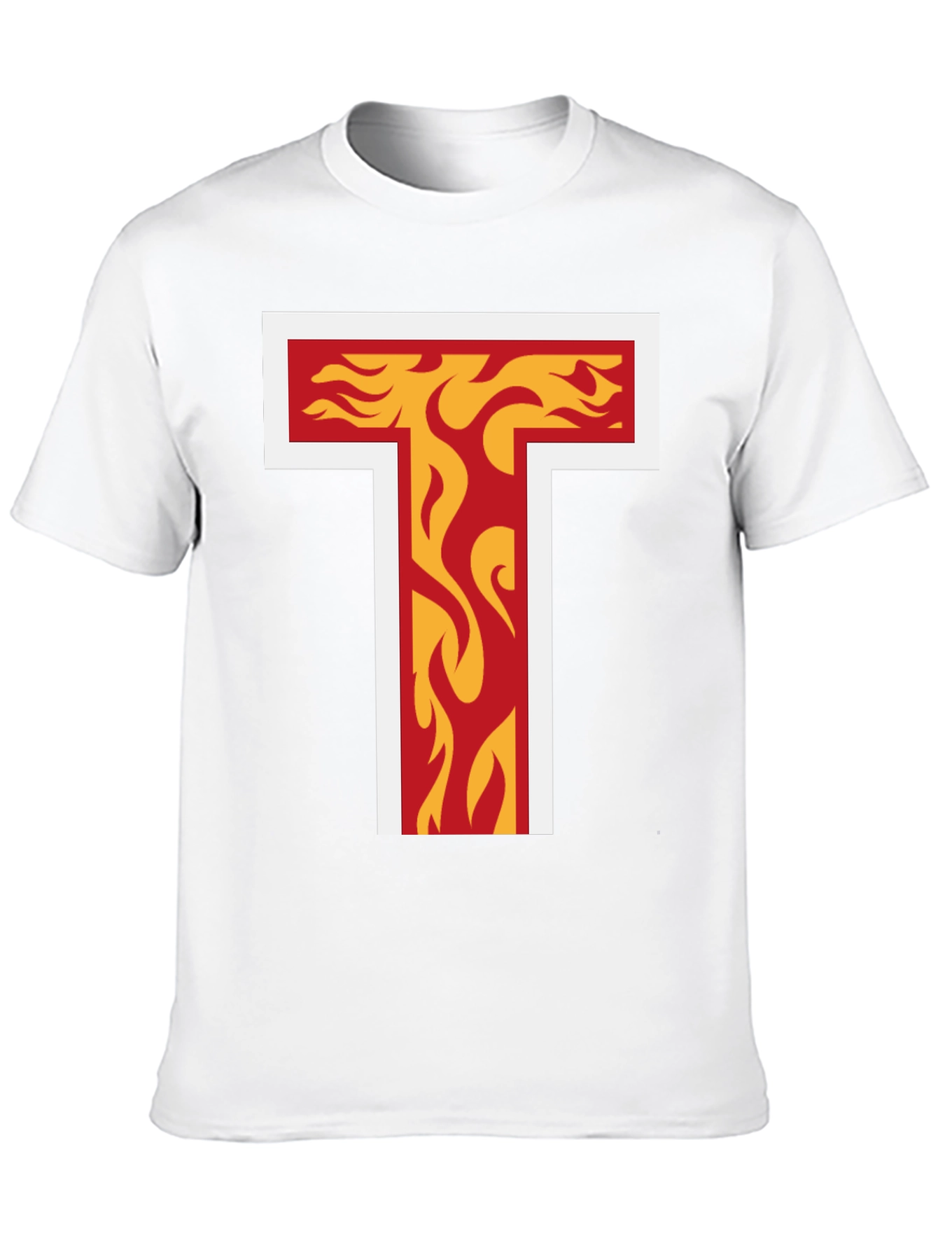 Flaming T Graphic Tee - Bold Design