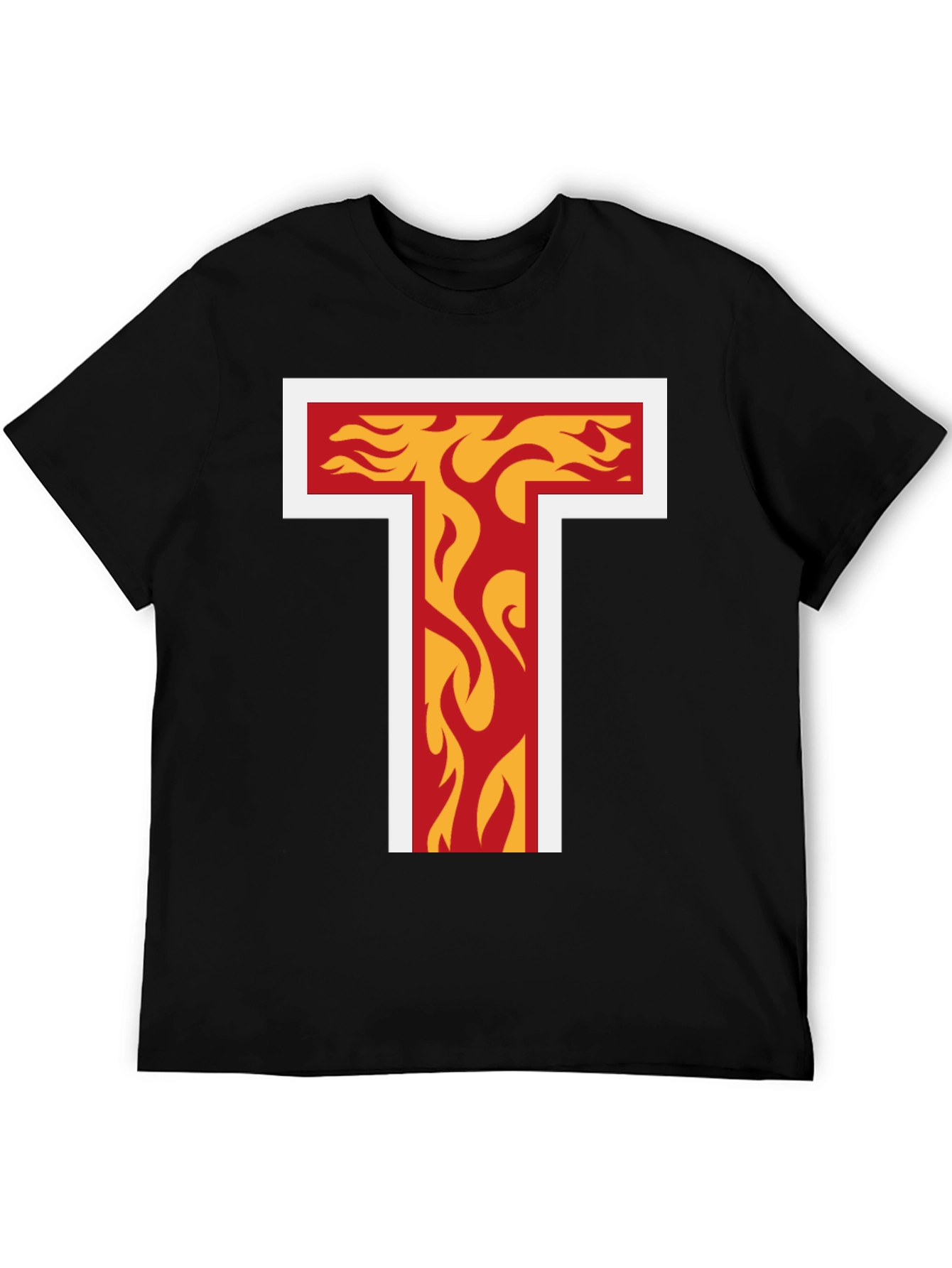 Flaming T Graphic Tee - Bold Design