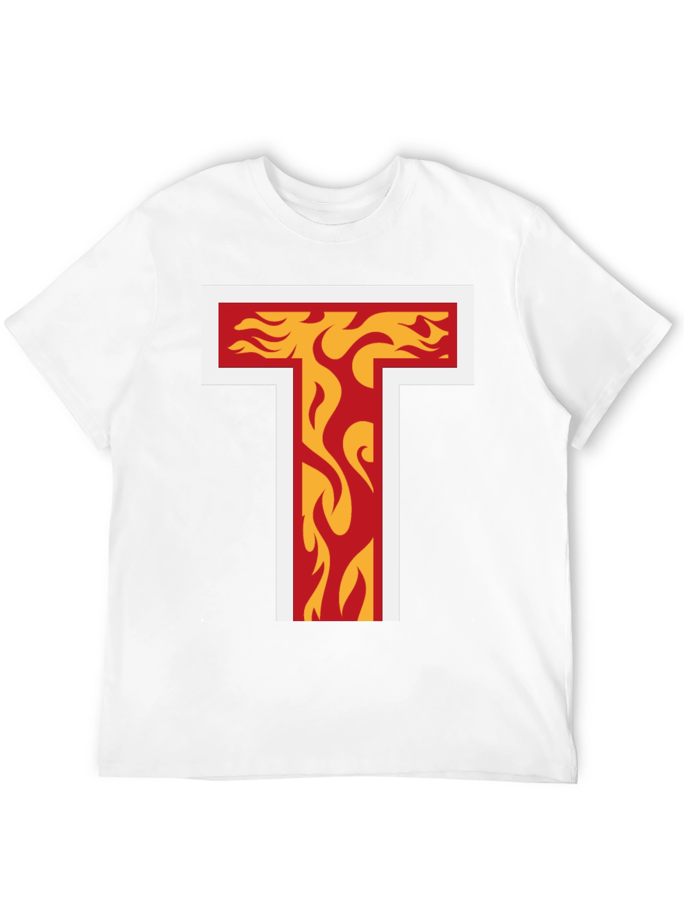 Flaming T Graphic Tee - Bold Design