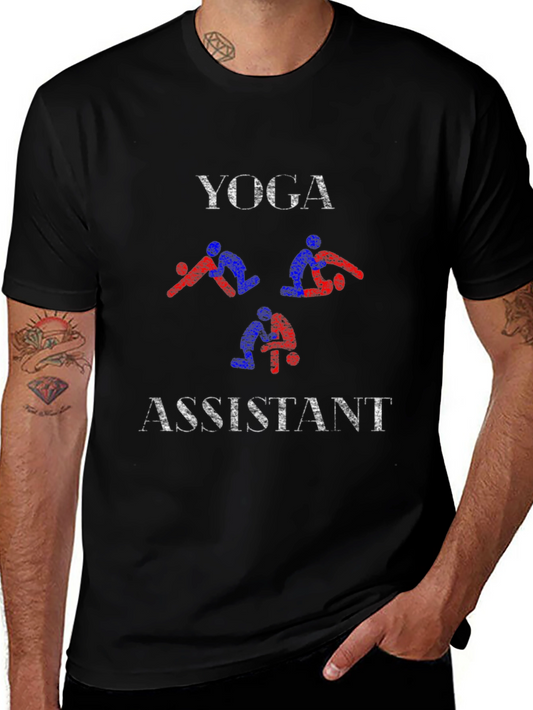 Yoga Assistant Graphic T-Shirt - Black