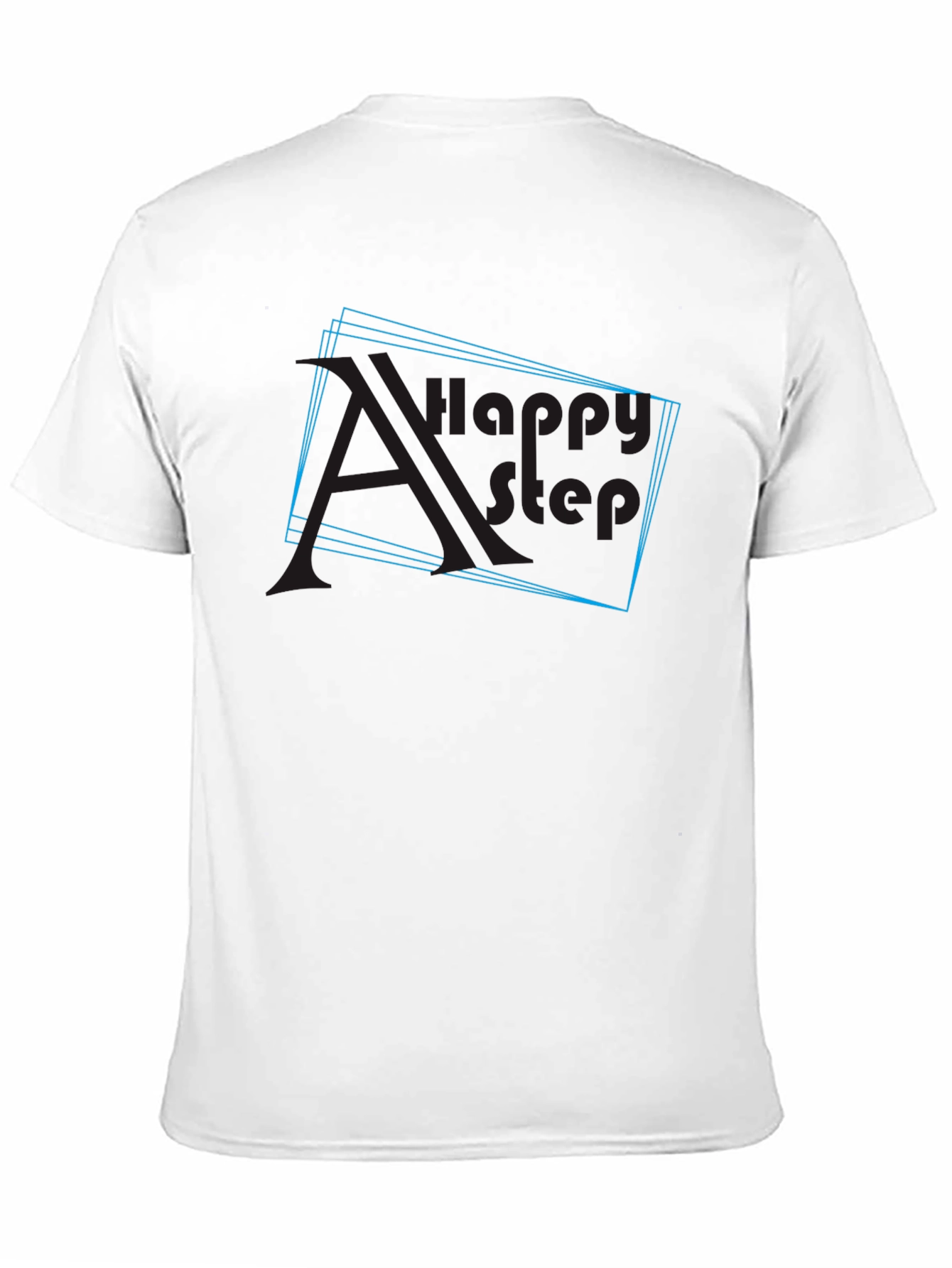 Cool Graphic Black Tee - Happy Step