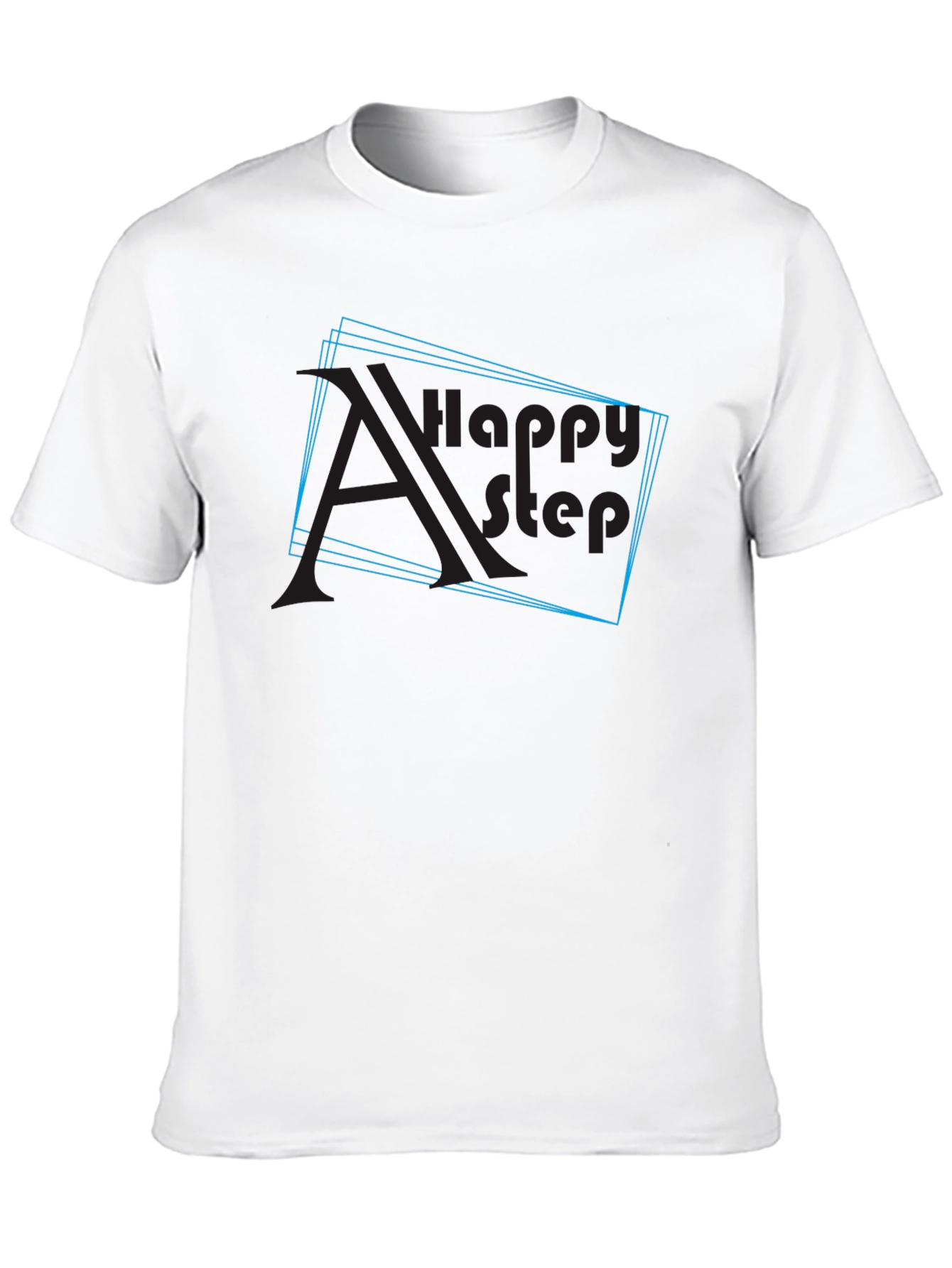 Cool Graphic Black Tee - Happy Step