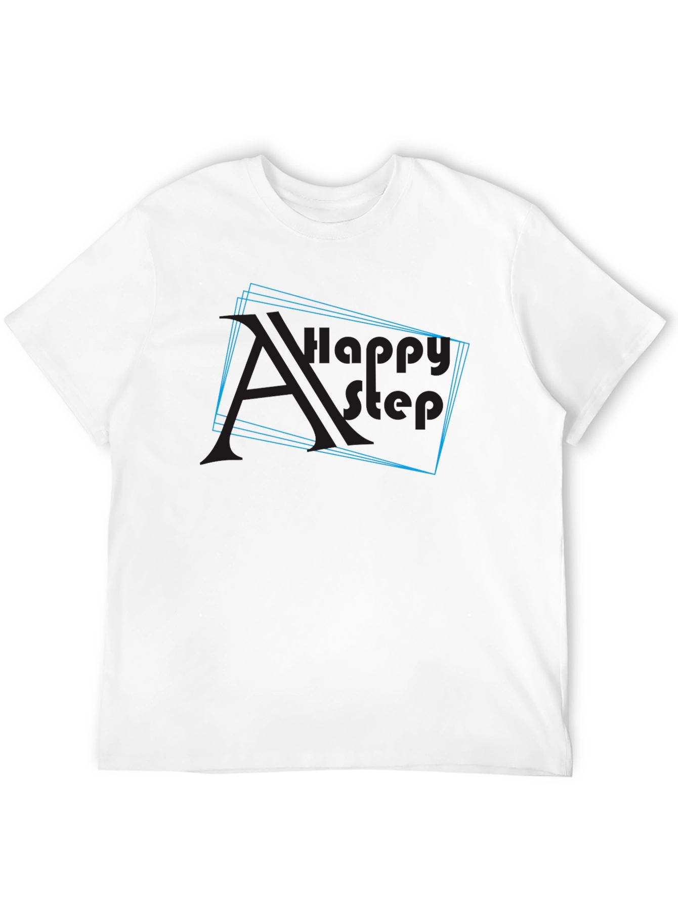 Cool Graphic Black Tee - Happy Step