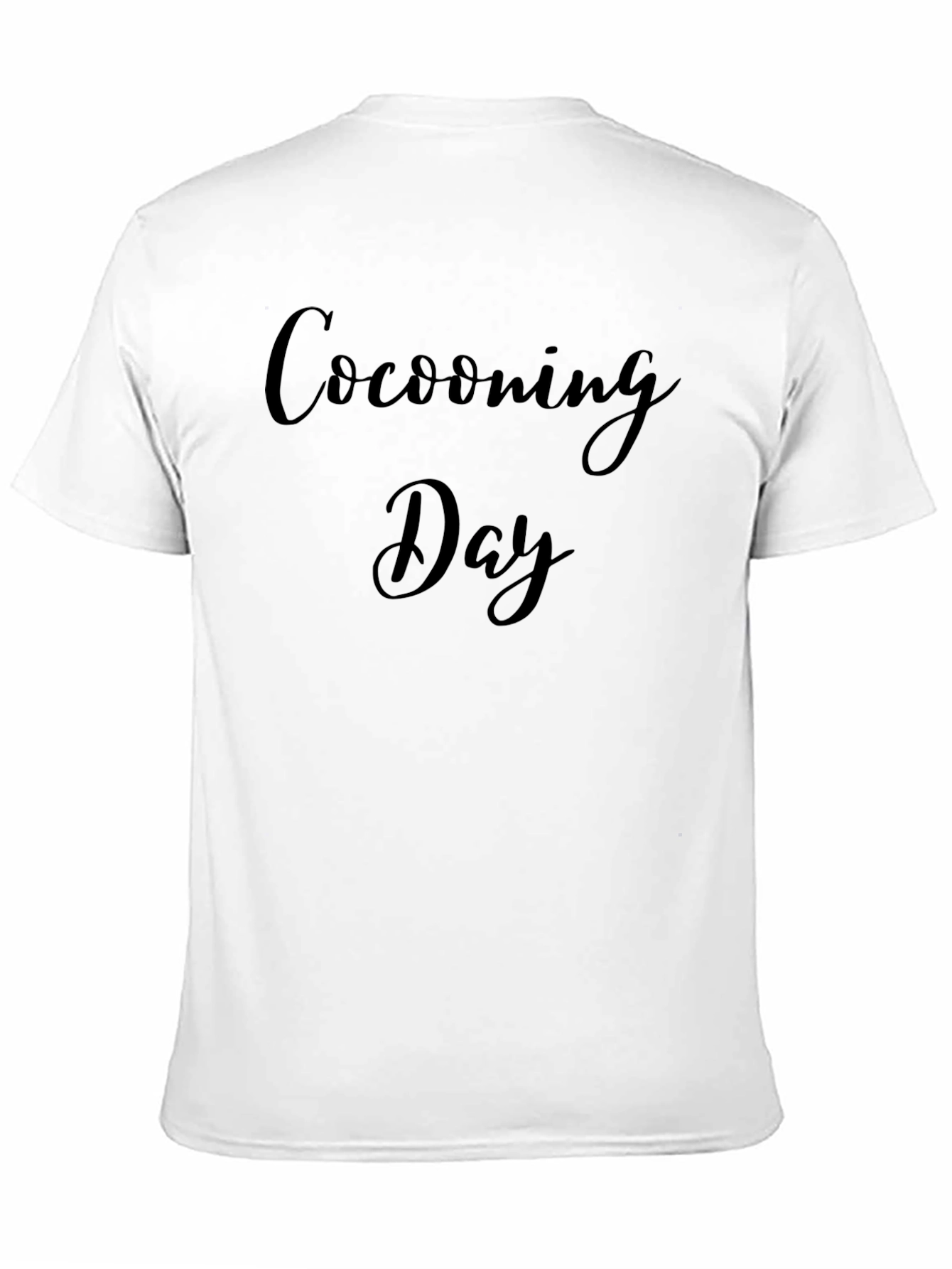 Cocooning Day Black T-Shirt