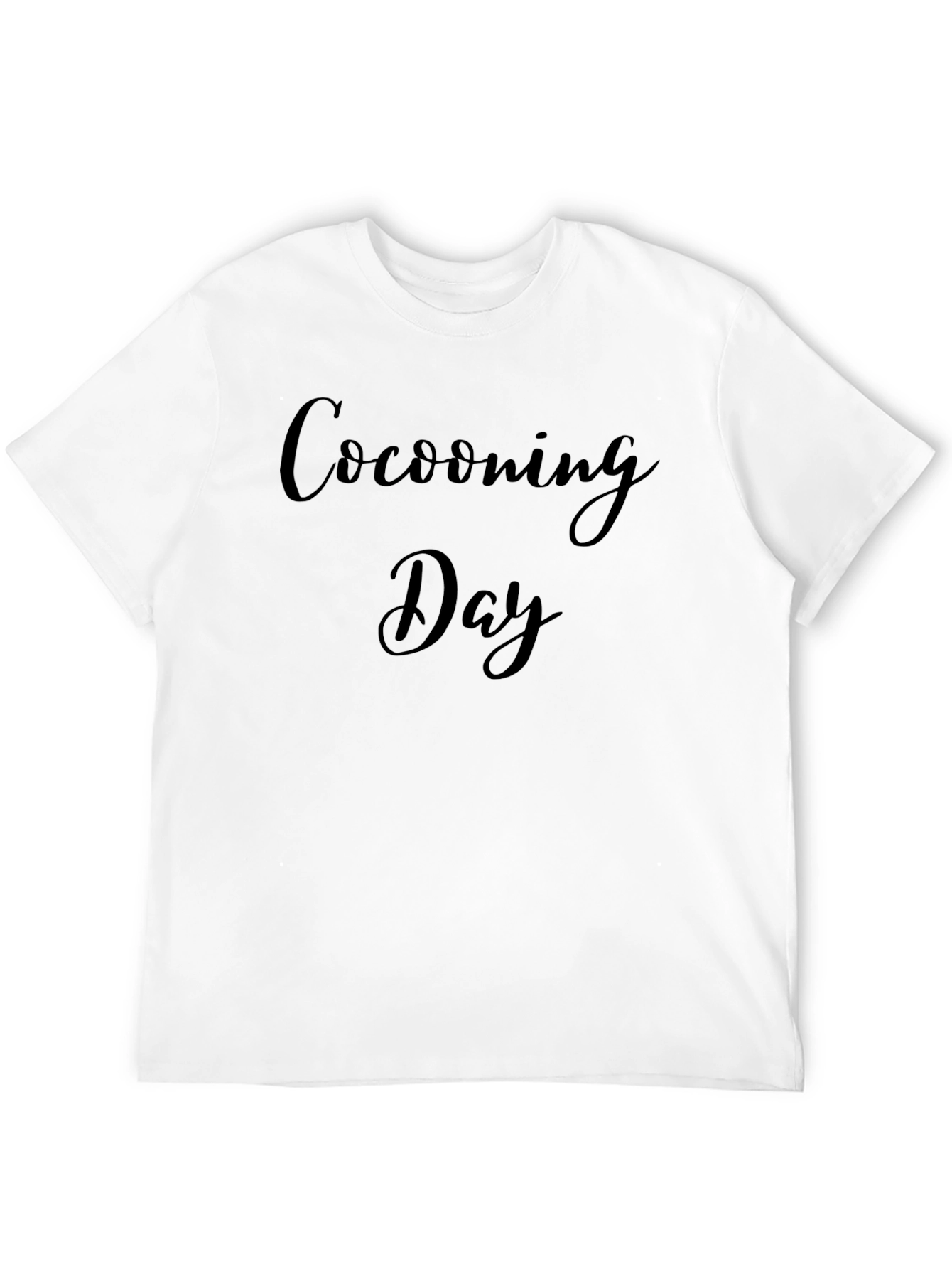 Cocooning Day Black T-Shirt