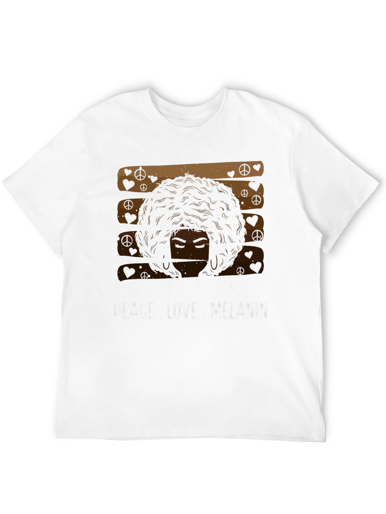 Peace Love Melanin Black Graphic Tee