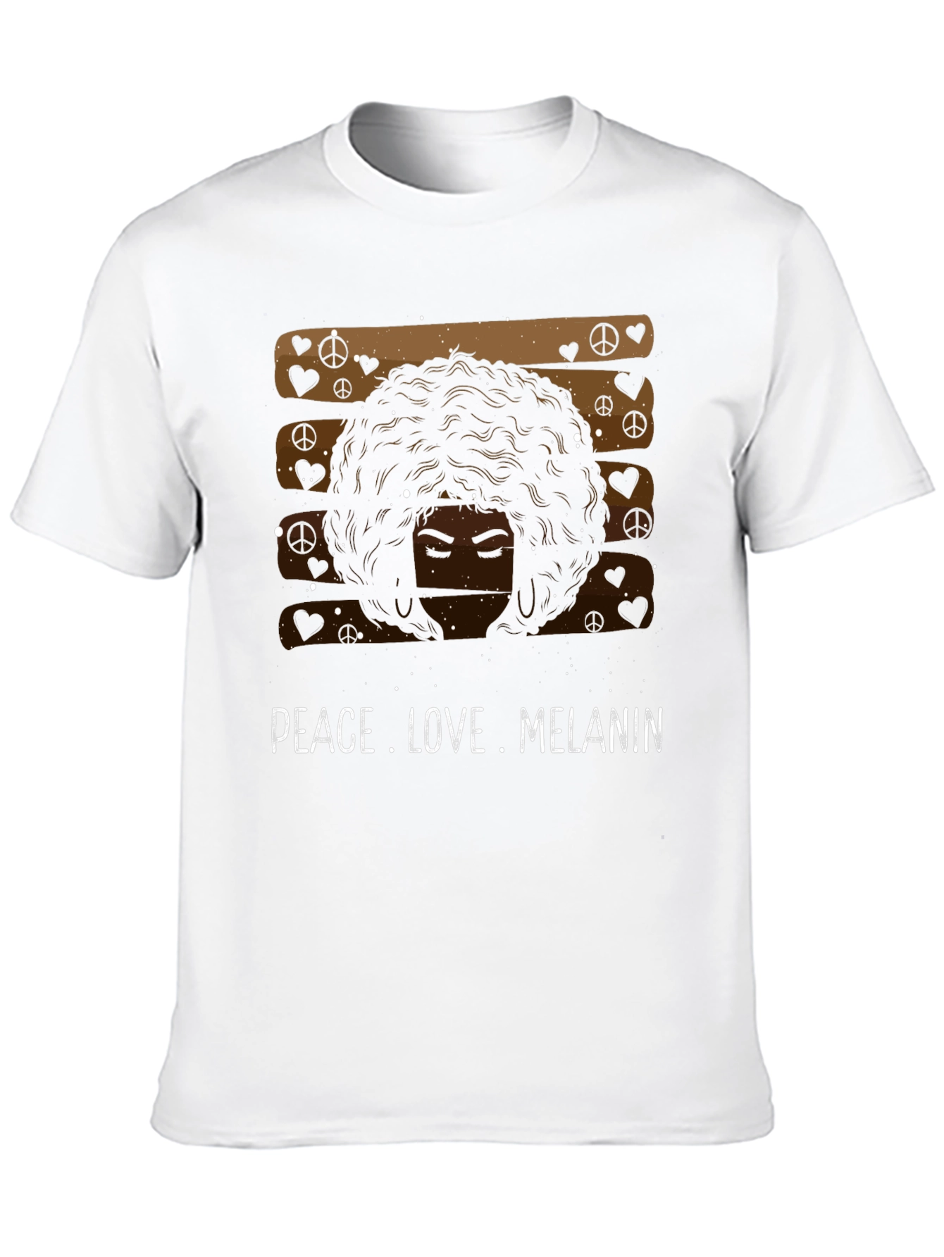 Peace Love Melanin Black Graphic Tee