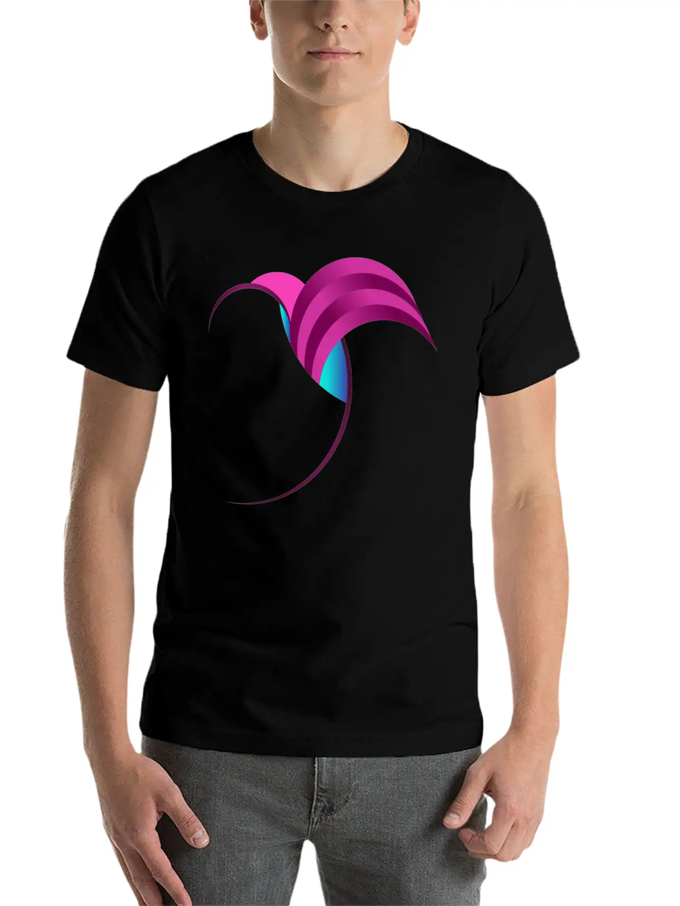 Fibonacci Bird Art Basic Graphic T-Shirt – Daily Comfort In Soft Cotton