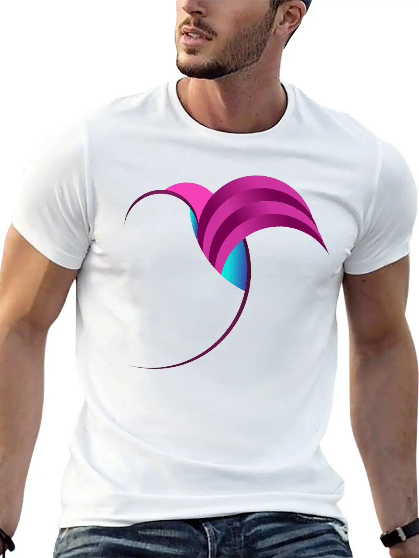 Fibonacci Bird Art Basic Graphic T-Shirt – Daily Comfort In Soft Cotton