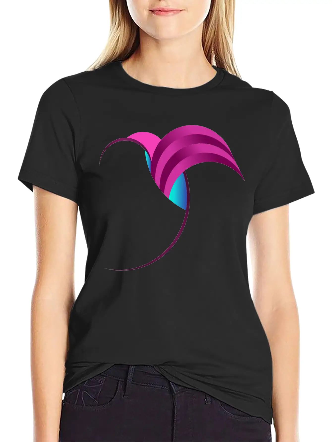 Fibonacci Bird Art Basic Graphic T-Shirt – Daily Comfort In Soft Cotton