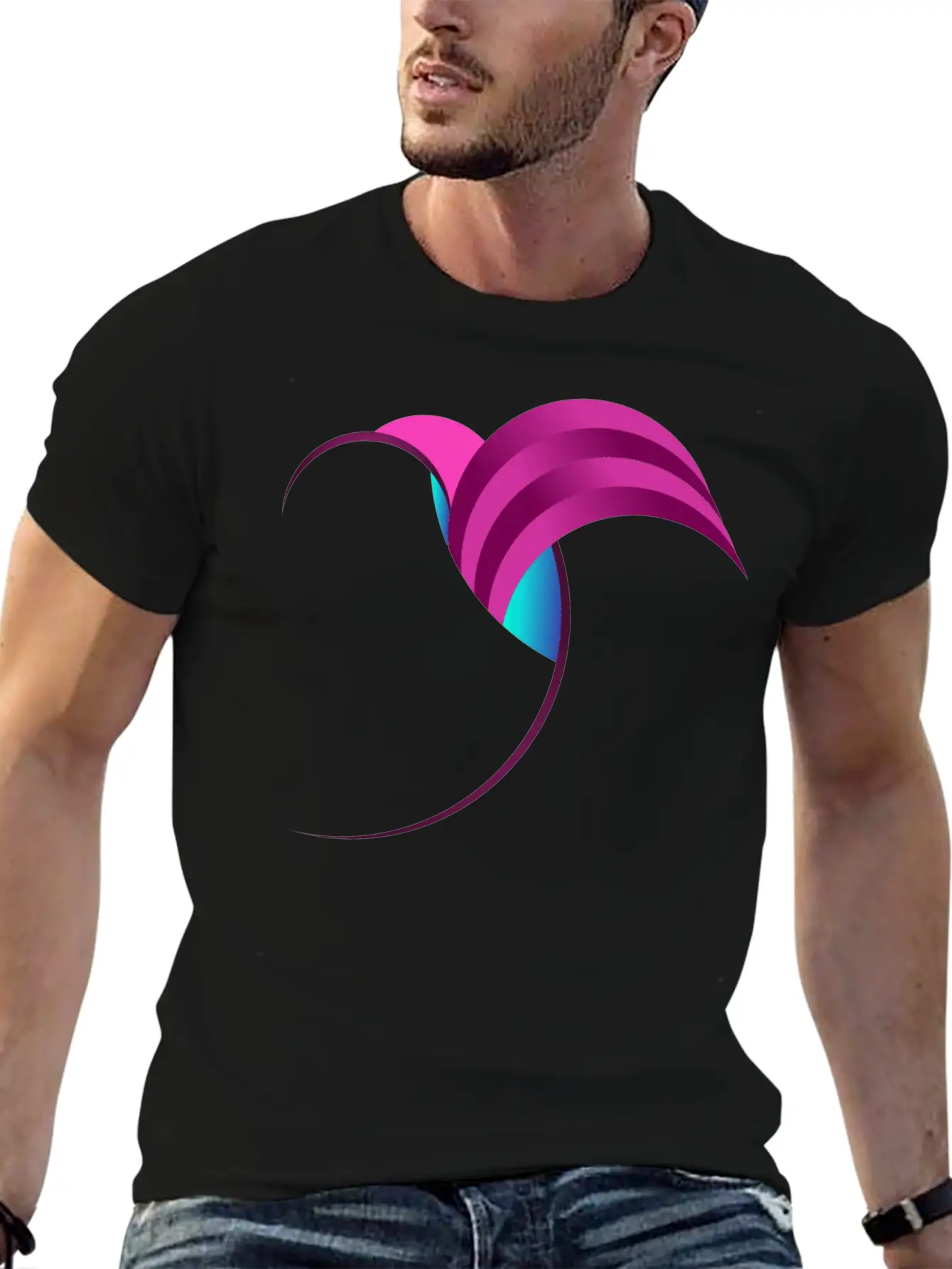 Fibonacci Bird Art Basic Graphic T-Shirt – Daily Comfort In Soft Cotton