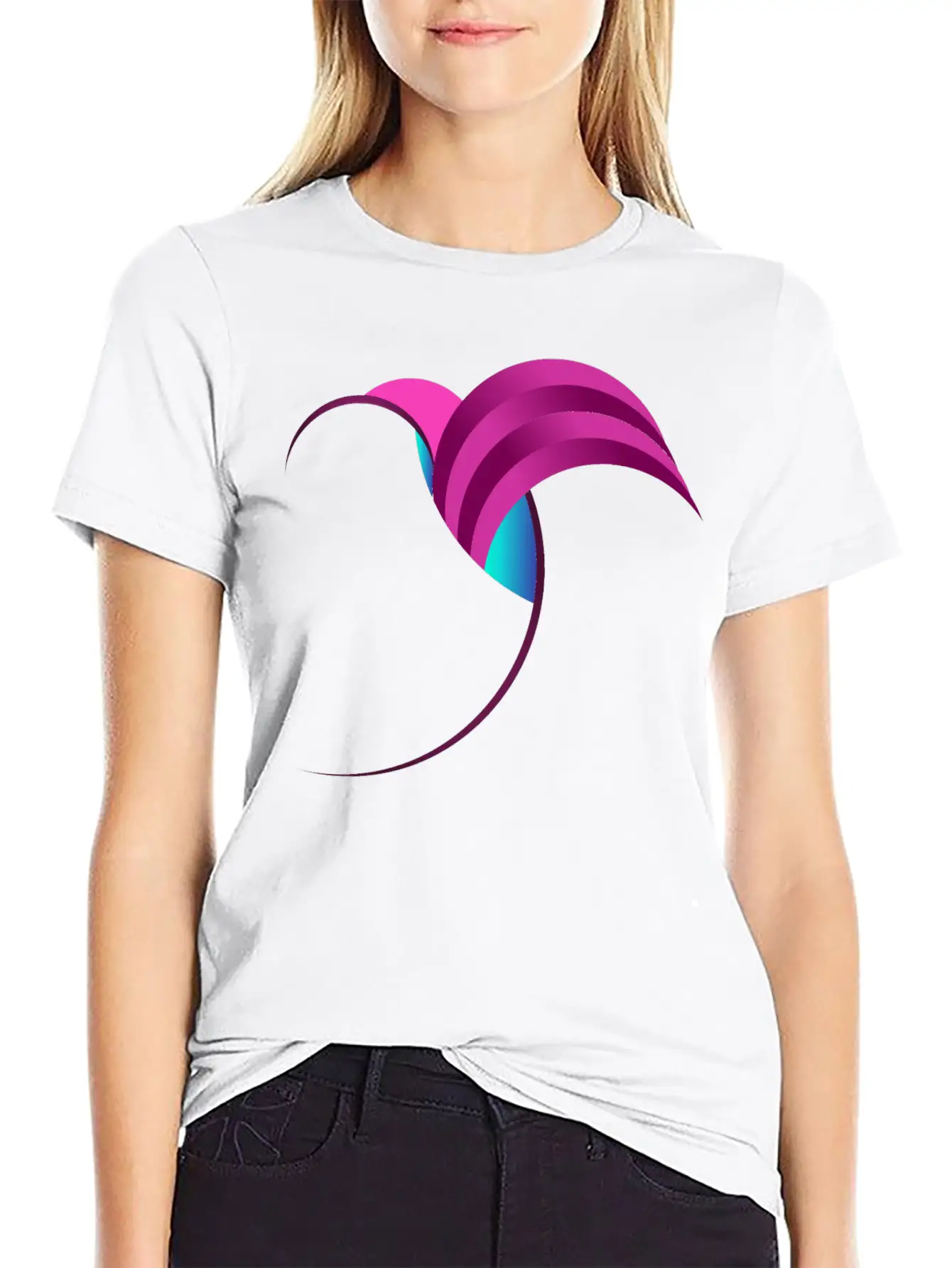 Fibonacci Bird Art Basic Graphic T-Shirt – Daily Comfort In Soft Cotton