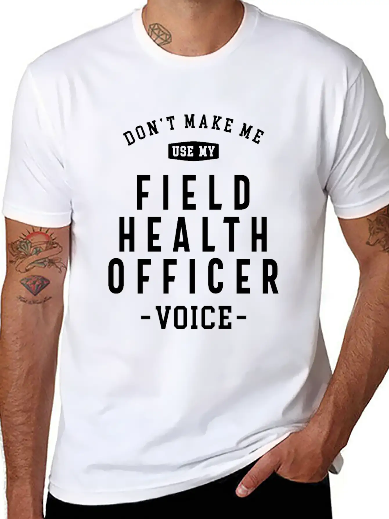 Field Health Officer -Voice Of Authority Basic Graphic T-Shirt – Daily Comfort In Soft Cotton
