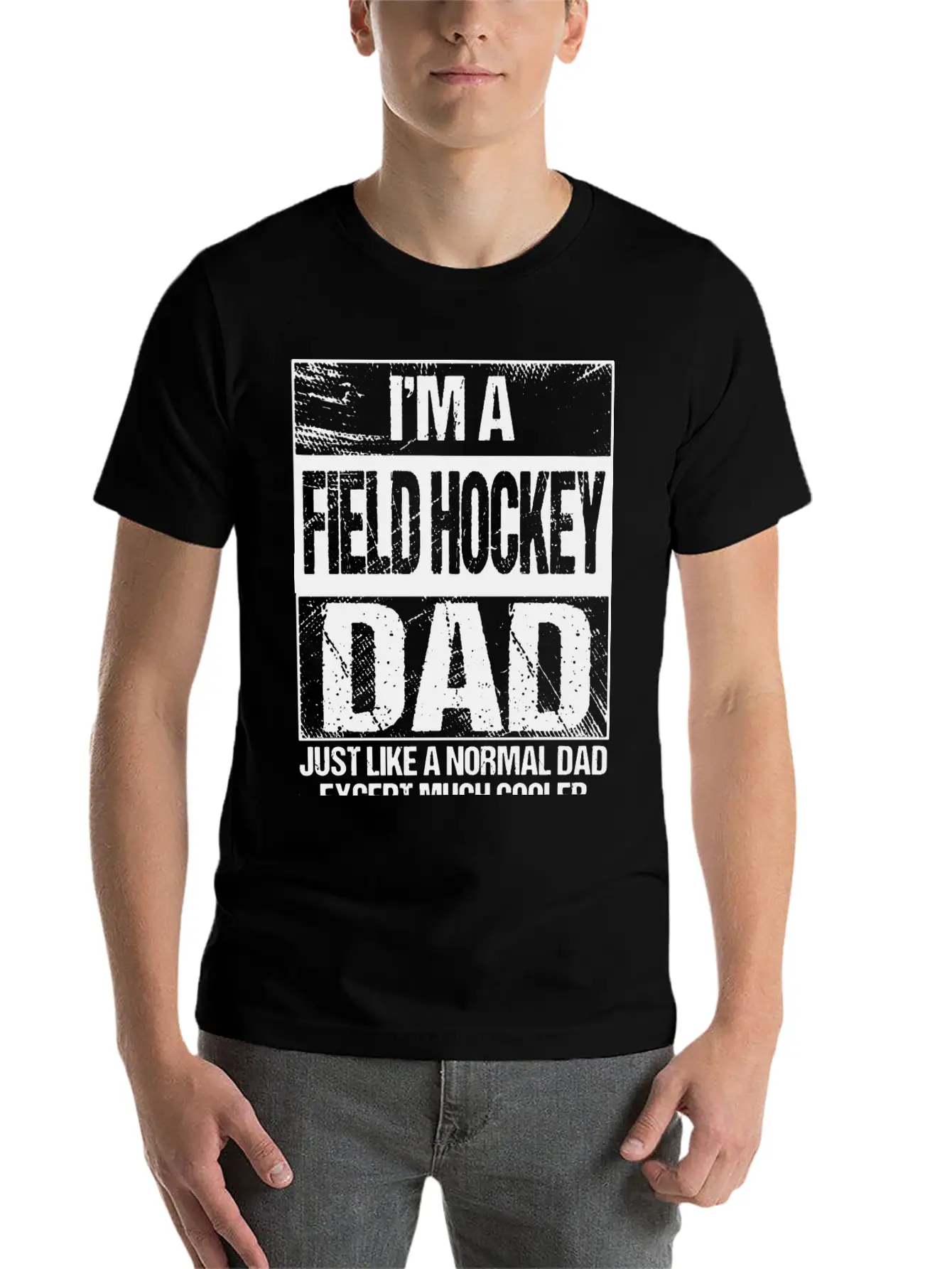 Field Hockey Dad Gift Field Hockey Player Gift Fat Stylish Everyday T-Shirt – Unisex Basic Cotton Tee