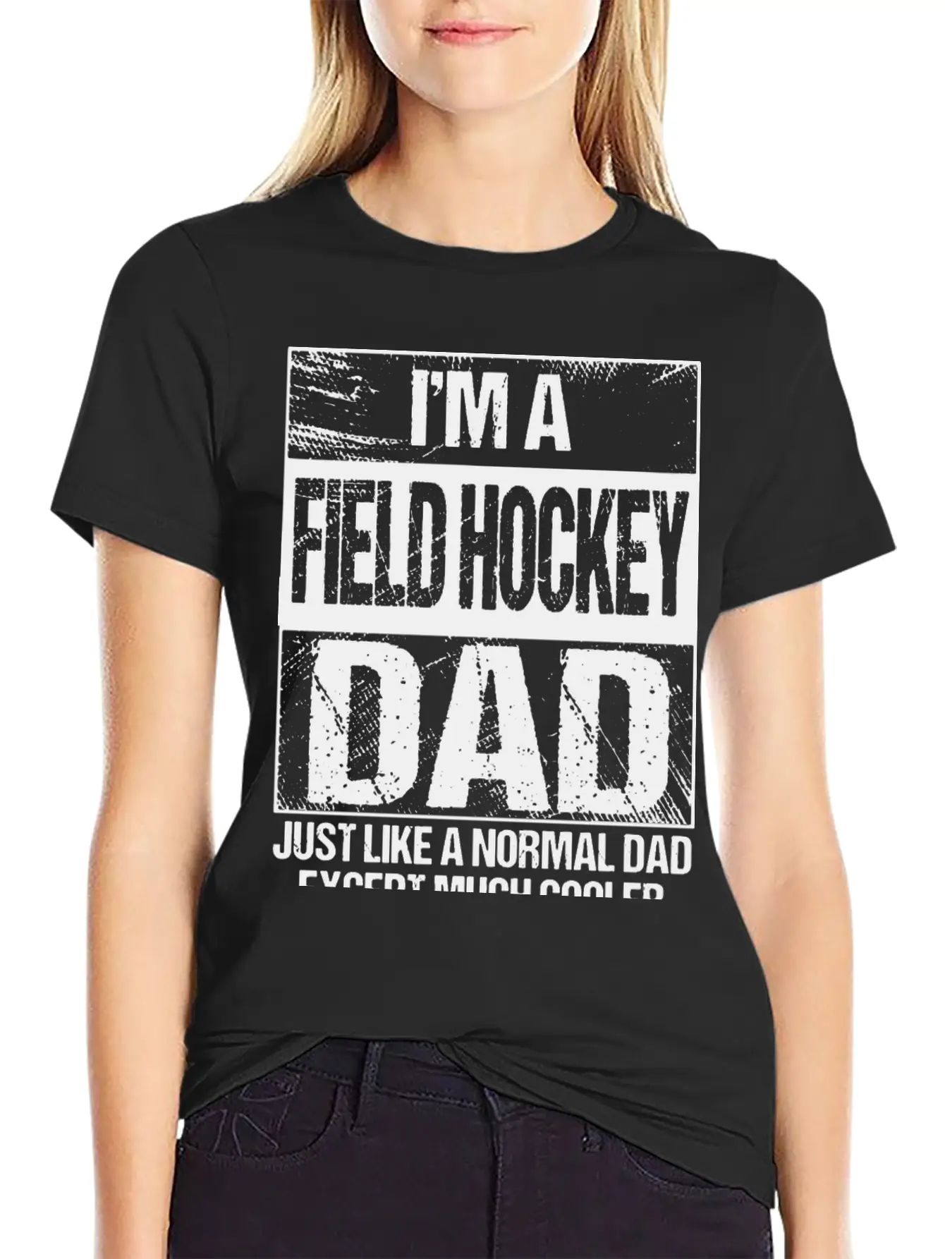 Field Hockey Dad Gift Field Hockey Player Gift Fat Stylish Everyday T-Shirt – Unisex Basic Cotton Tee