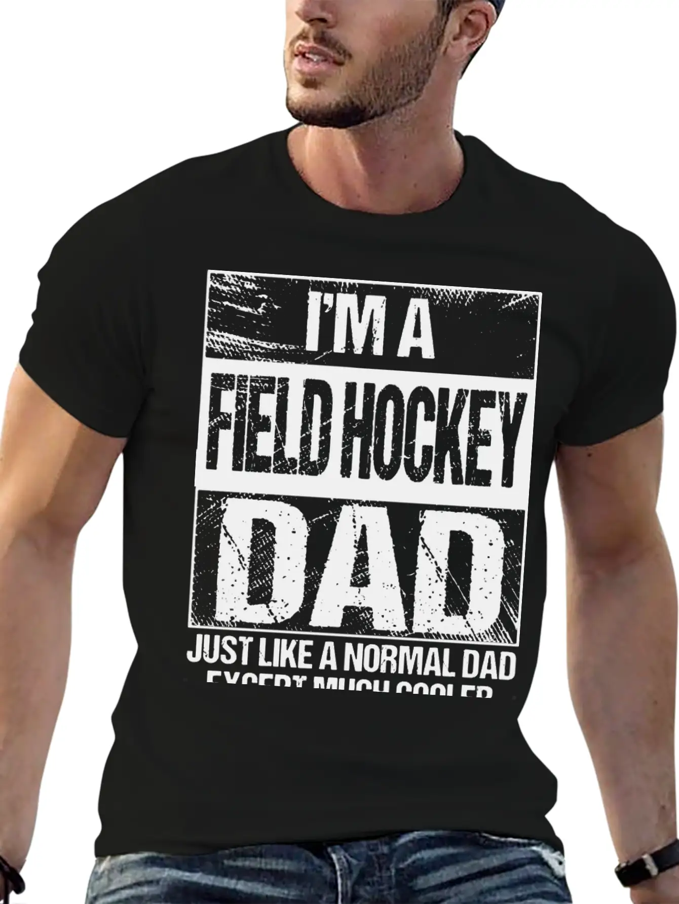 Field Hockey Dad Gift Field Hockey Player Gift Fat Stylish Everyday T-Shirt – Unisex Basic Cotton Tee