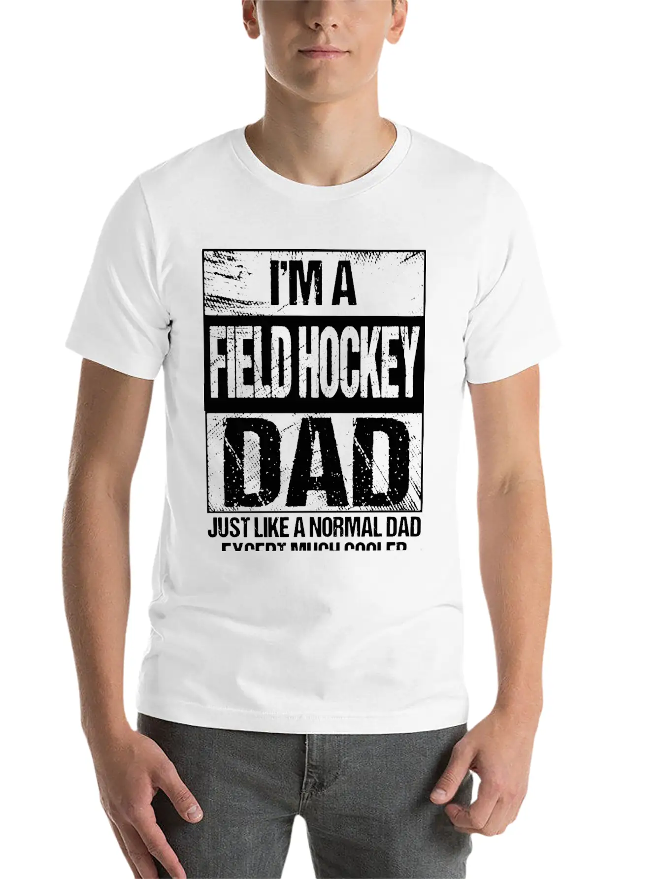 Field Hockey Dad Gift Field Hockey Player Gift Fat Stylish Everyday T-Shirt – Unisex Basic Cotton Tee