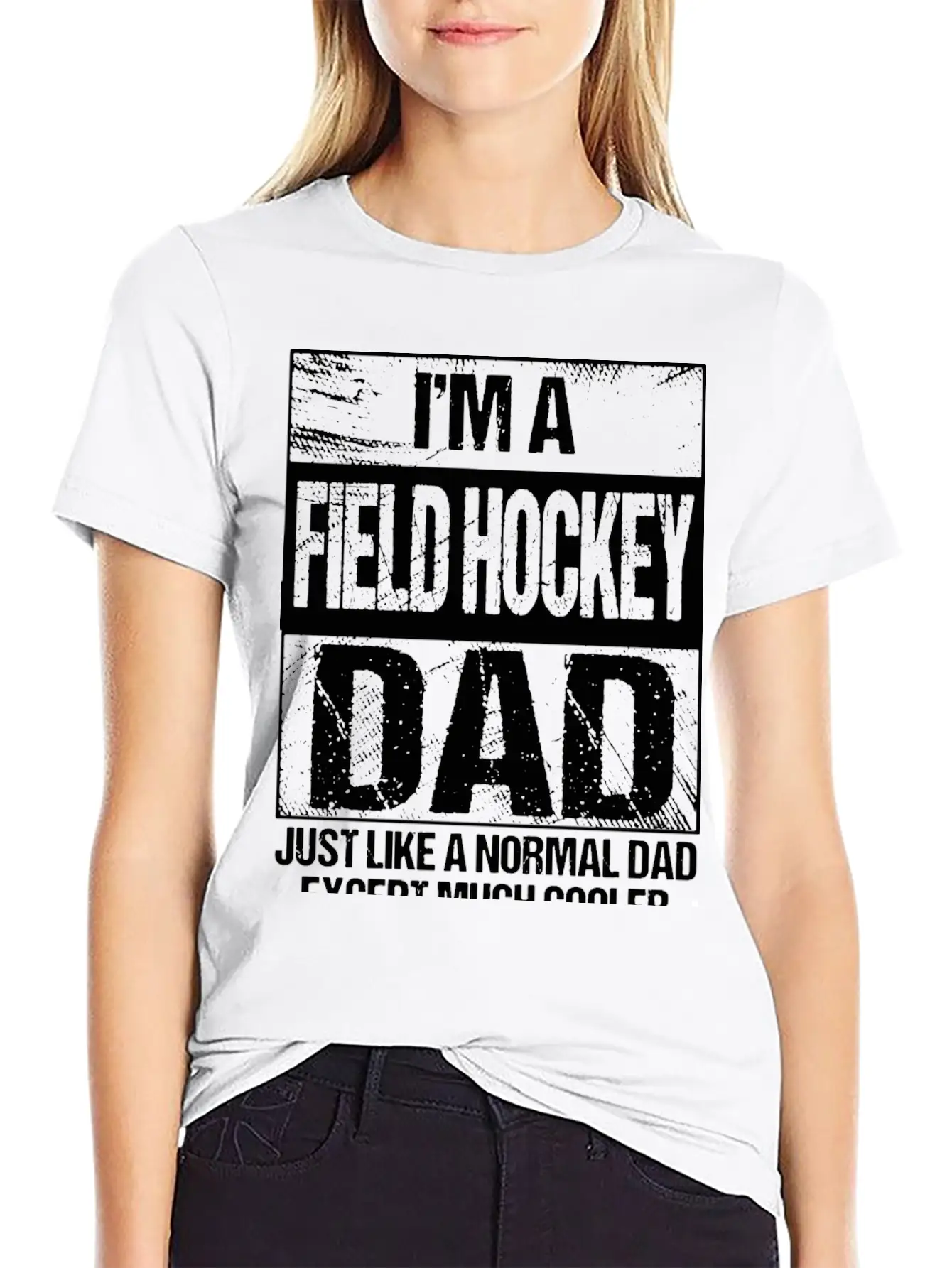 Field Hockey Dad Gift Field Hockey Player Gift Fat Stylish Everyday T-Shirt – Unisex Basic Cotton Tee