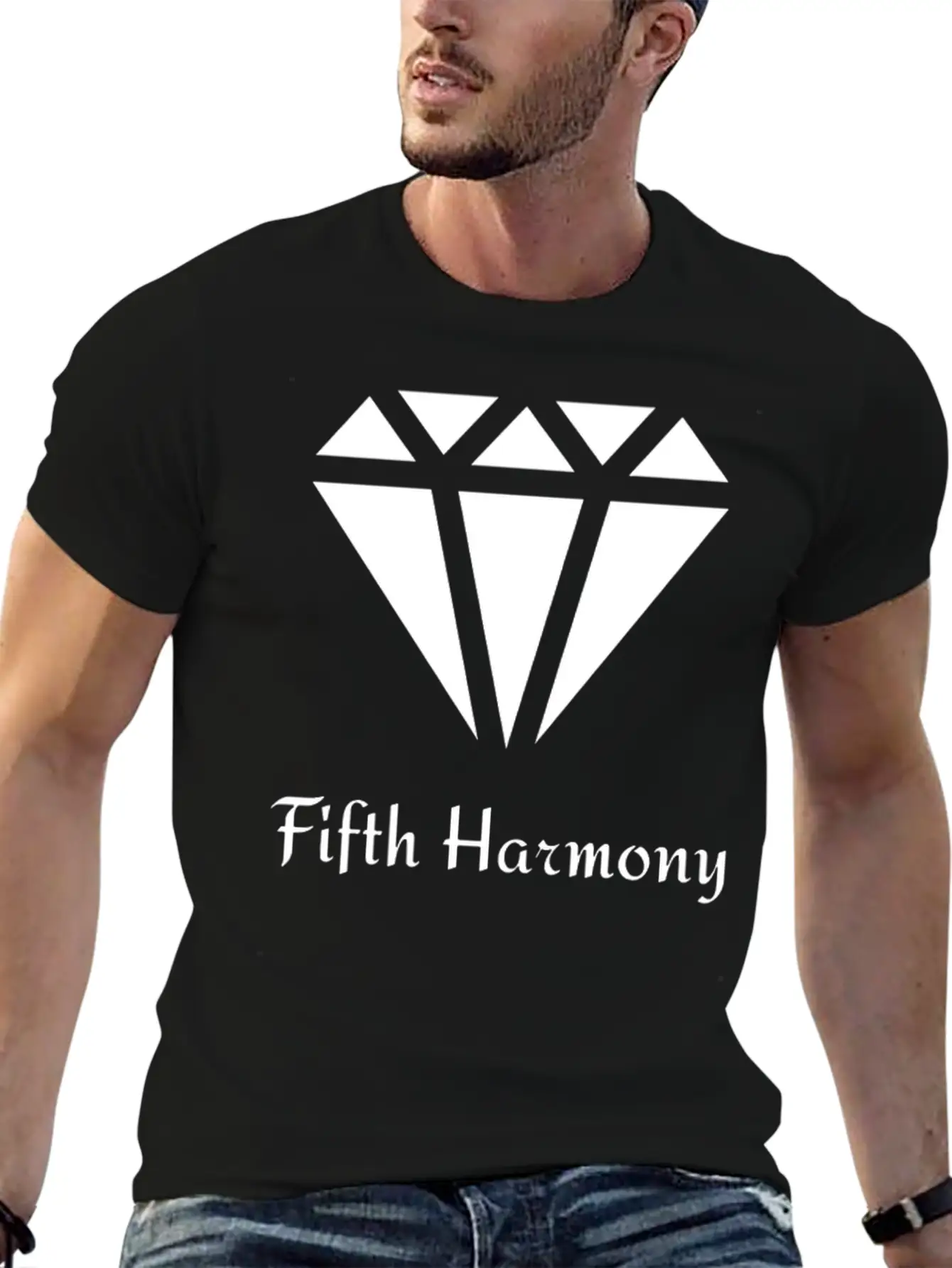 Fifth Harmony Diamond Unisex Short Sleeve Soft Cotton T-Shirt – Casual Everyday Wear