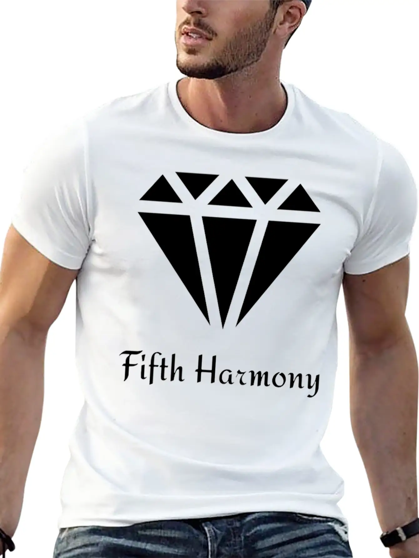 Fifth Harmony Diamond Unisex Short Sleeve Soft Cotton T-Shirt – Casual Everyday Wear