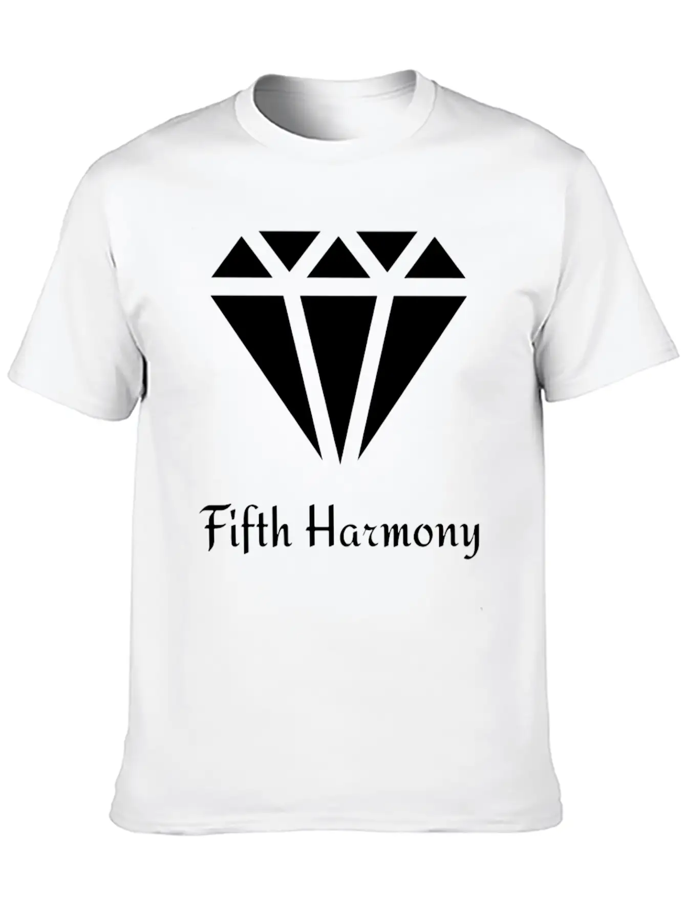 Fifth Harmony Diamond Unisex Short Sleeve Soft Cotton T-Shirt – Casual Everyday Wear