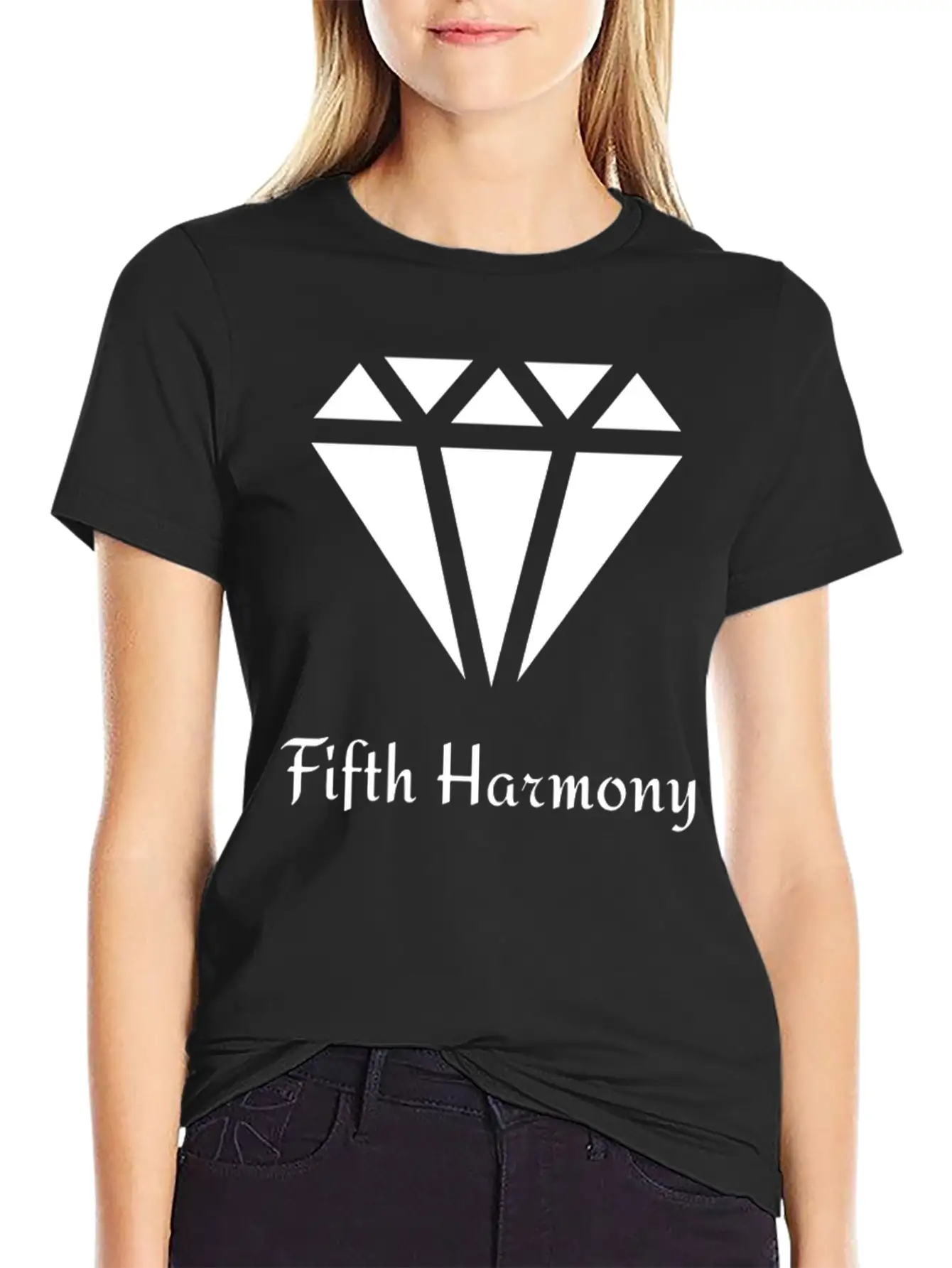 Fifth Harmony Diamond Unisex Short Sleeve Soft Cotton T-Shirt – Casual Everyday Wear