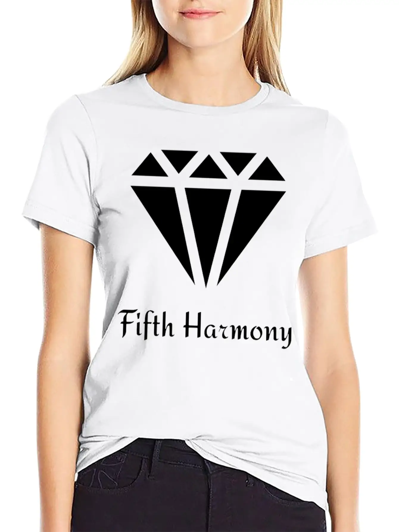 Fifth Harmony Diamond Unisex Short Sleeve Soft Cotton T-Shirt – Casual Everyday Wear