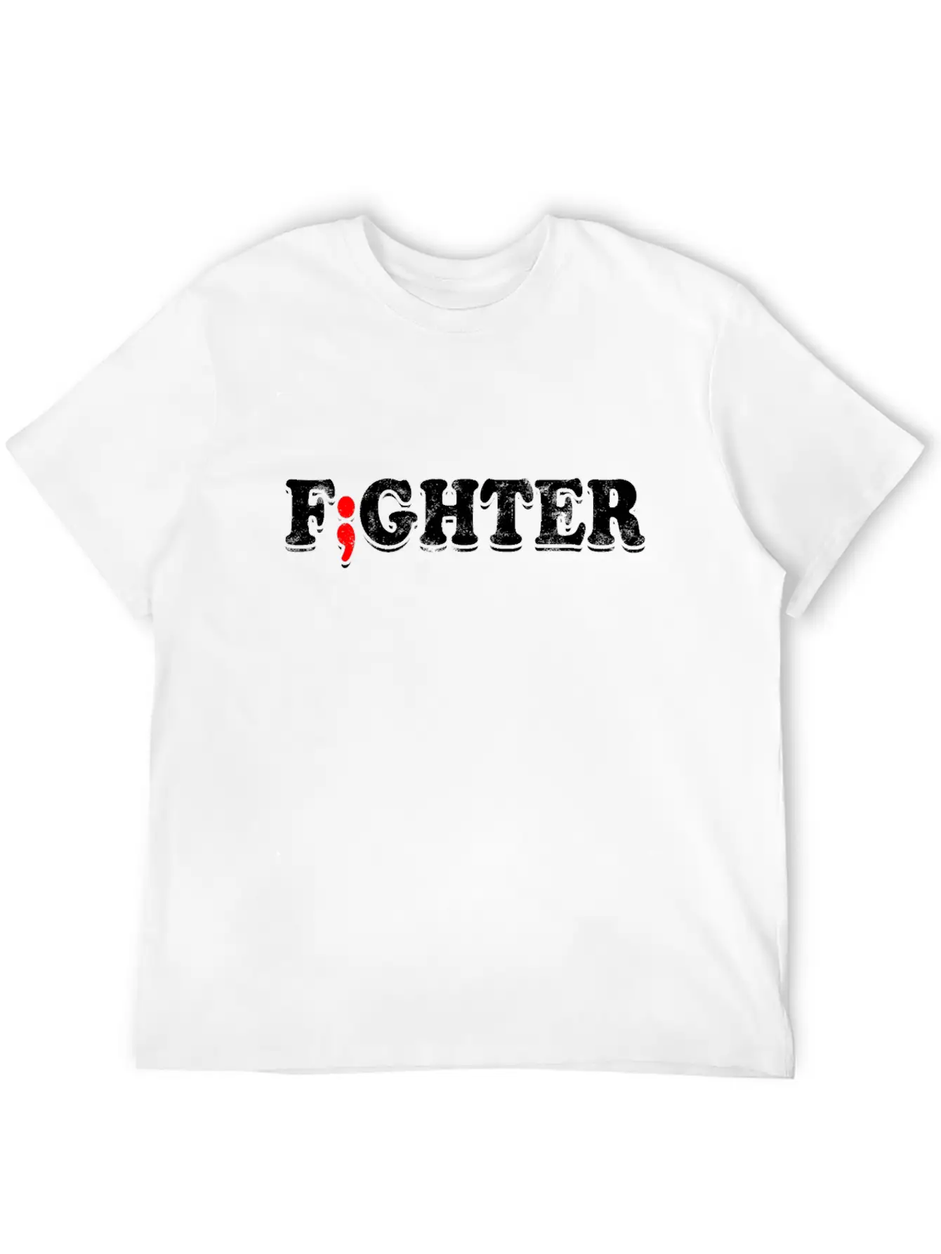 Fight Depression Prevention Mental Awareness Basic Graphic T-Shirt – Daily Comfort In Soft Cotton