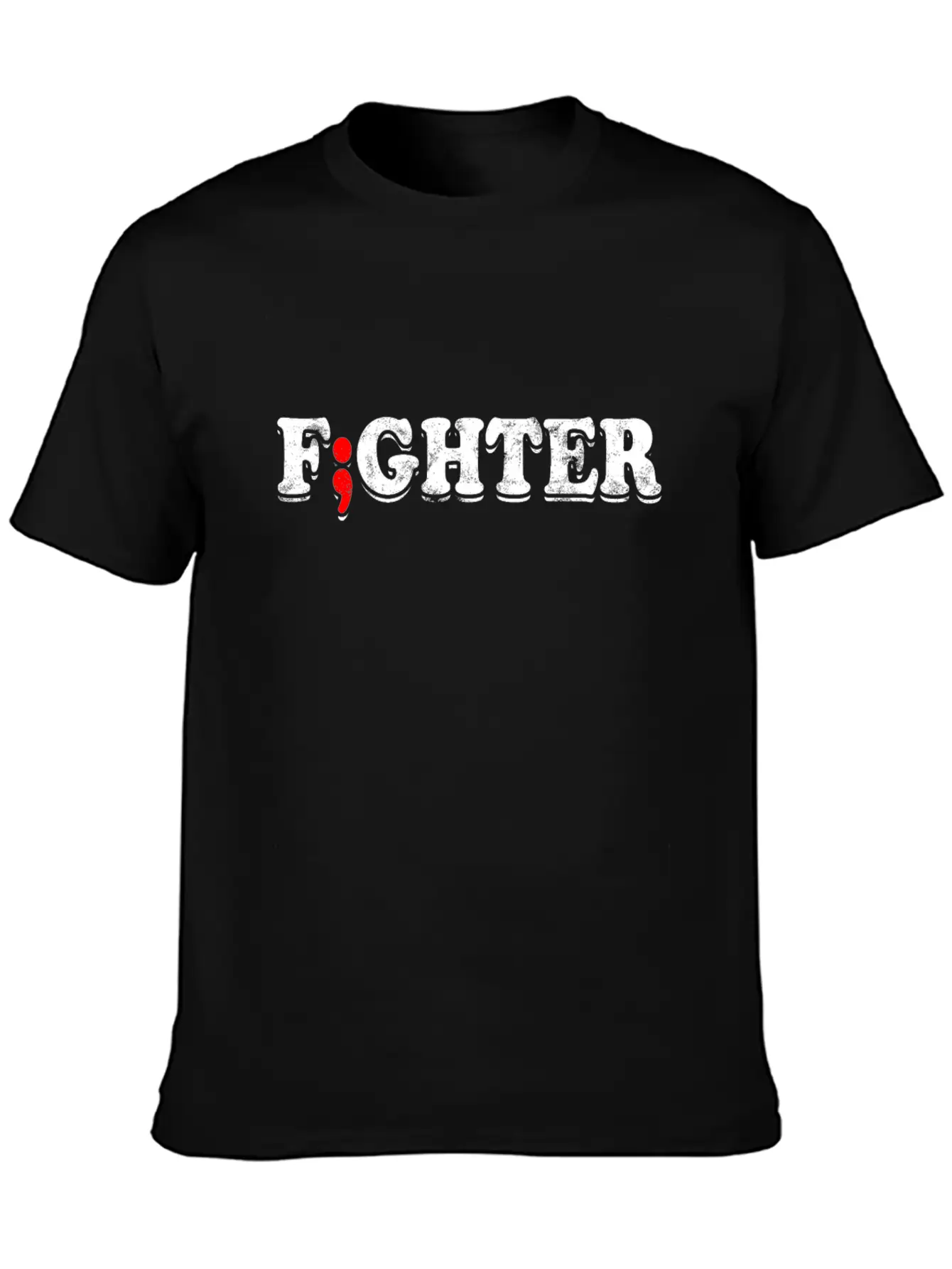 Fight Depression Prevention Mental Awareness Basic Graphic T-Shirt – Daily Comfort In Soft Cotton