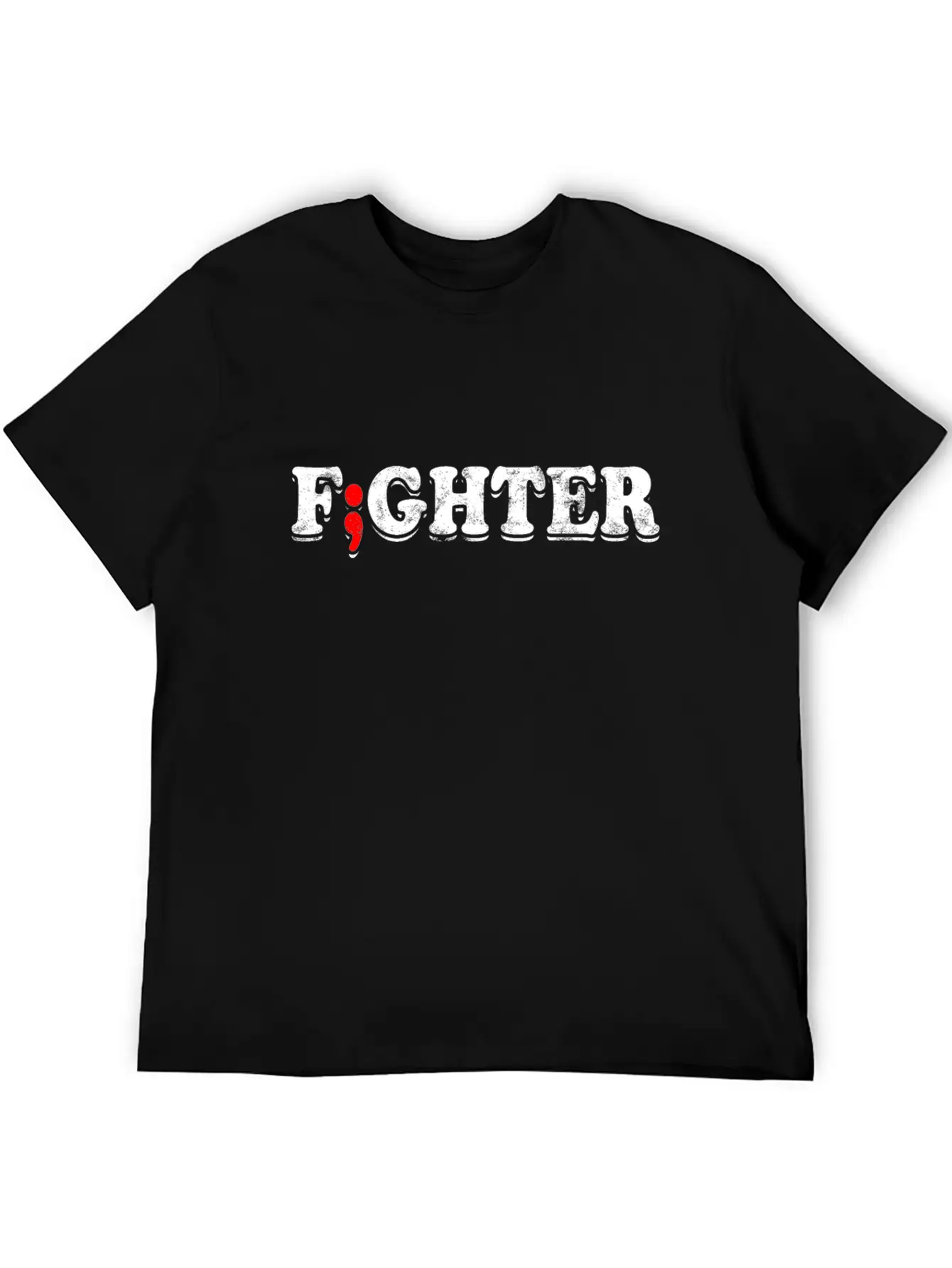 Fight Depression Prevention Mental Awareness Basic Graphic T-Shirt – Daily Comfort In Soft Cotton
